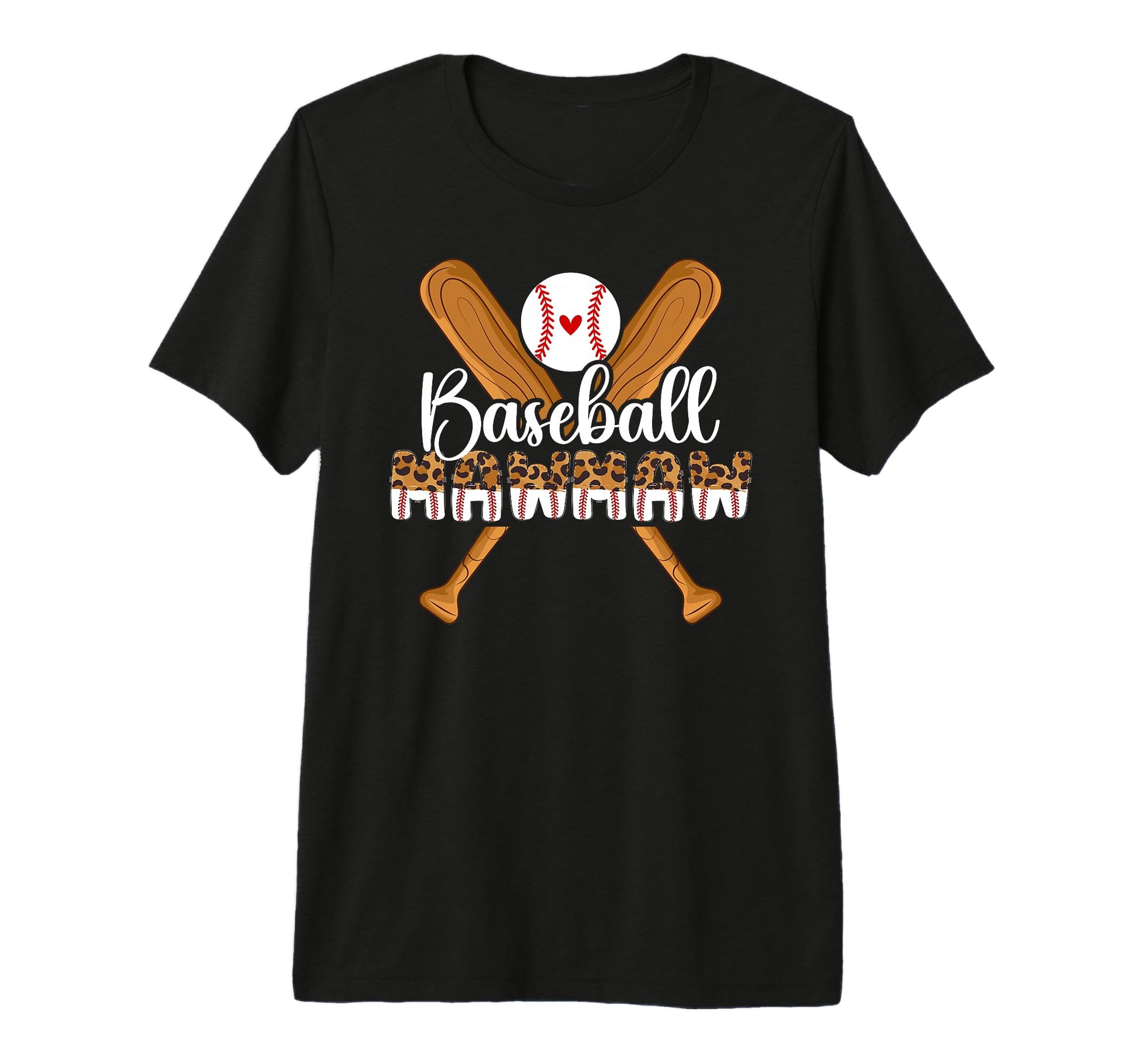 Baseball Mawmaw Leopard Mawmaw T-Shirt - Custom Art Print Men Women - T-Shirt, Sweatshirt, Hoodie