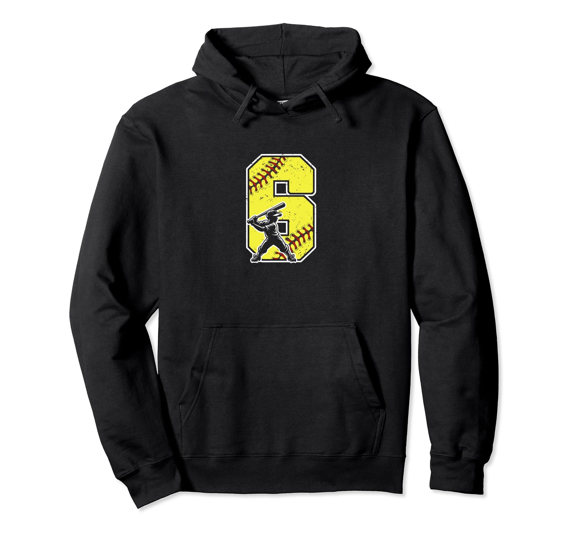 6Th Birthday 6 Years Old Baseball Baseball Hoodie - Trendy Graphic Unisex - T-Shirt, Sweatshirt, Hoodie