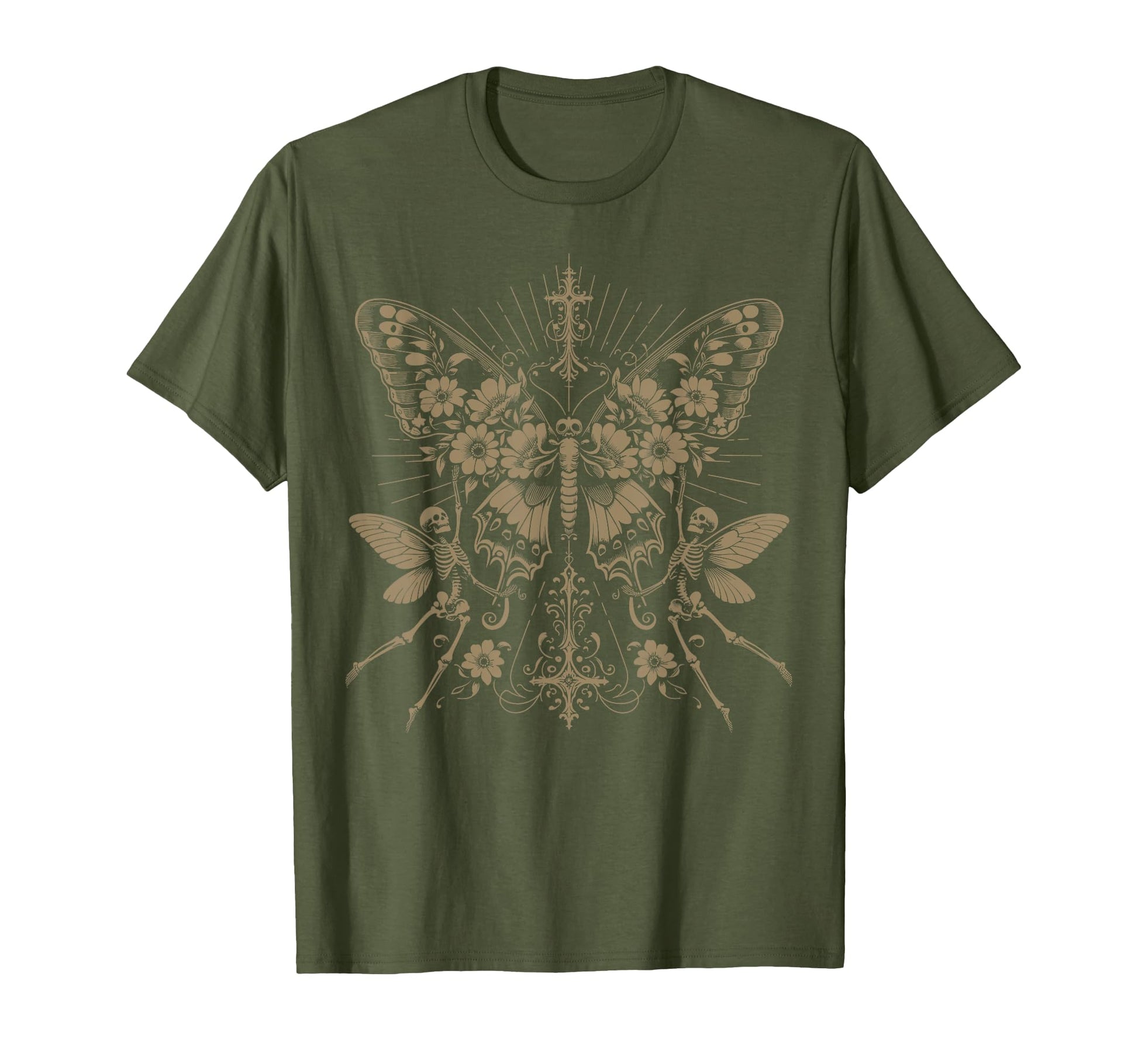 Y2K Grunge Aesthetic Goth Skeleton T-Shirt - Minimalist Print Men Women - T-Shirt, Sweatshirt, Hoodie