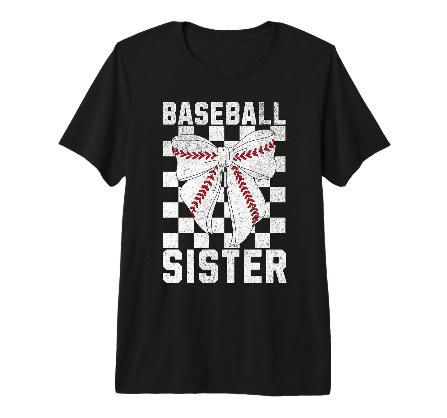 Baseball Sister Coquette Bow Sis T-Shirt - Aesthetic Graphic Unisex - T-Shirt, Sweatshirt, Hoodie