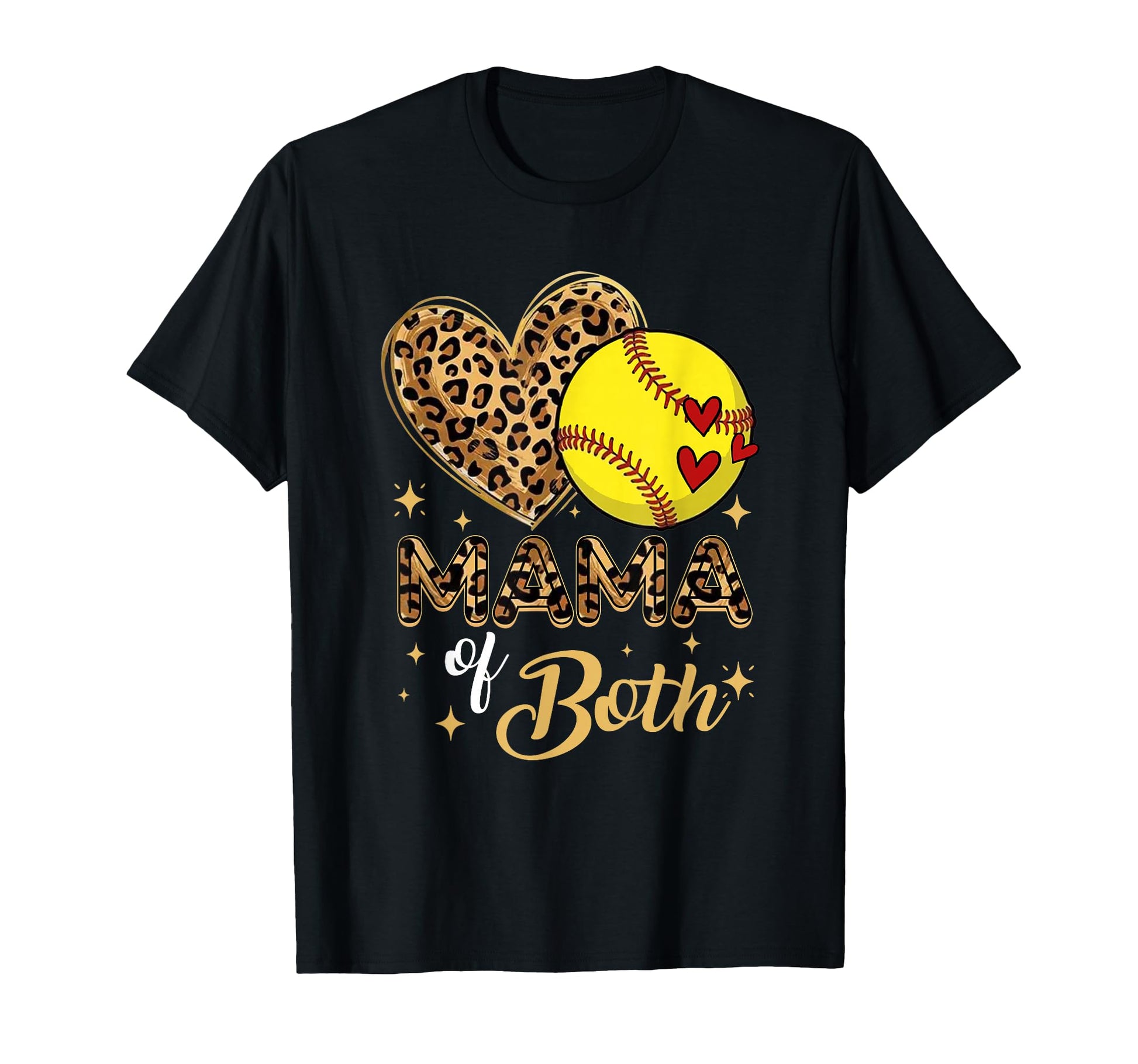 Mama Both Baseball Softball Mom Game T-Shirt - Graphic Print for Adults - T-Shirt, Sweatshirt, Hoodie