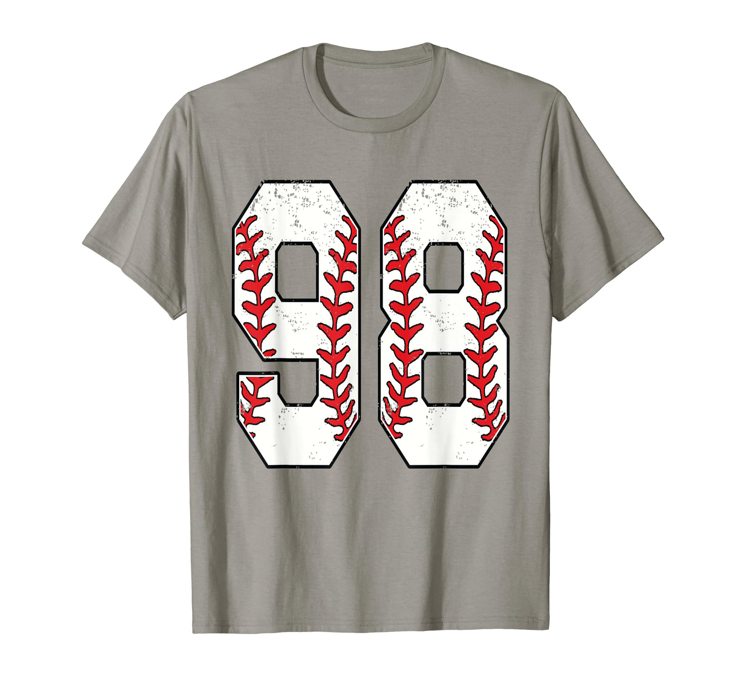 Number 98 Baseball 98 Jersey Number T-Shirt - Streetwear Style for Adults - T-Shirt, Sweatshirt, Hoodie