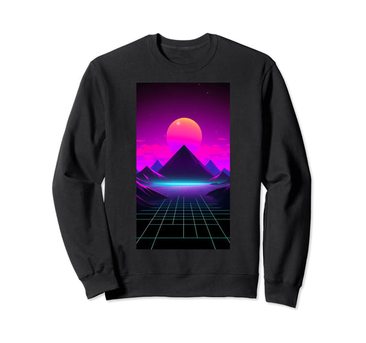 80S Retrowave Vaporwave Synthwave Sweatshirt - Unique Graphic for Adults - T-Shirt, Sweatshirt, Hoodie