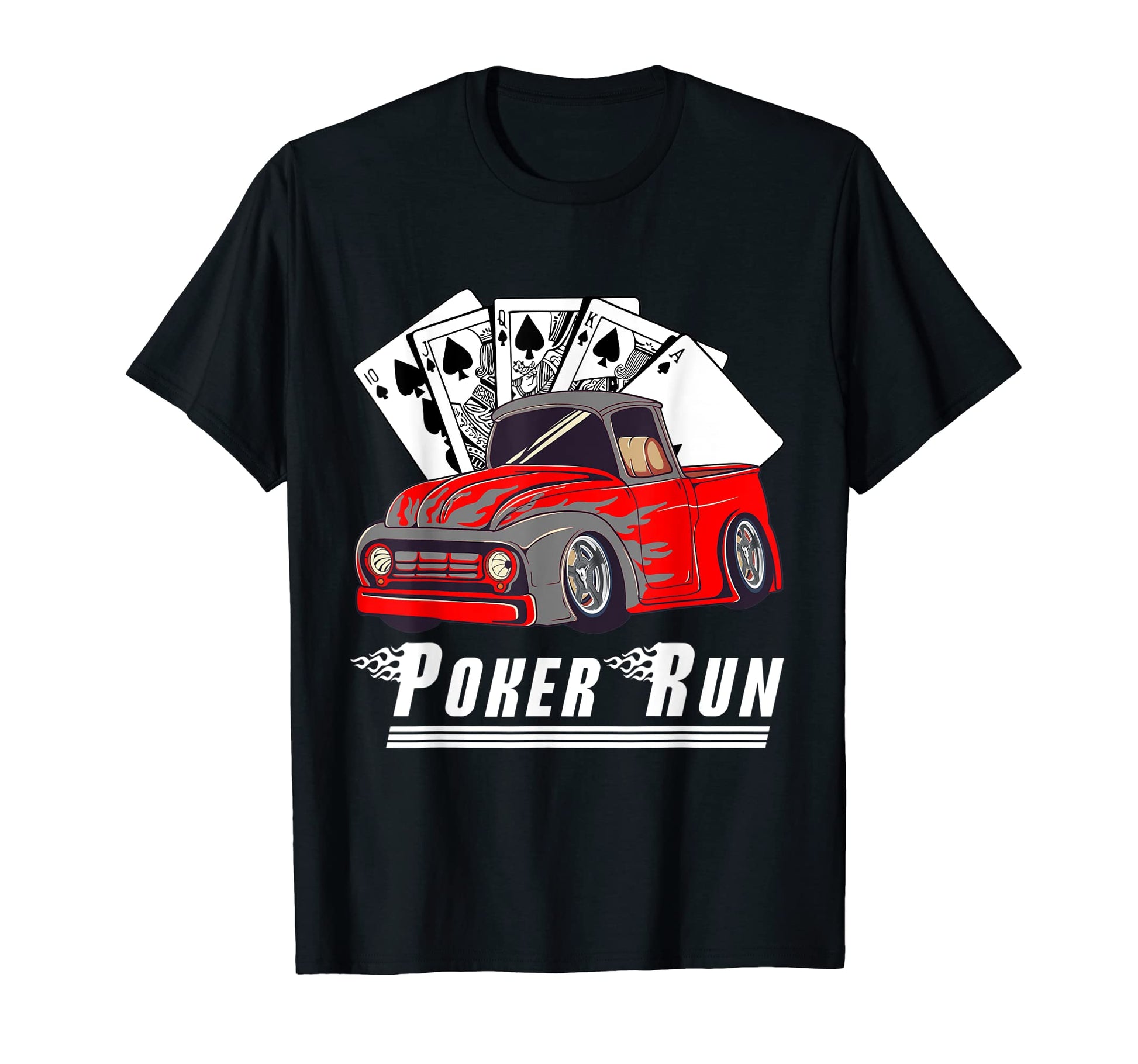 Hot Rod Trucks Poker Run Rat Rod Car Show T-Shirt - Novelty Apparel Unisex - T-Shirt, Sweatshirt, Hoodie