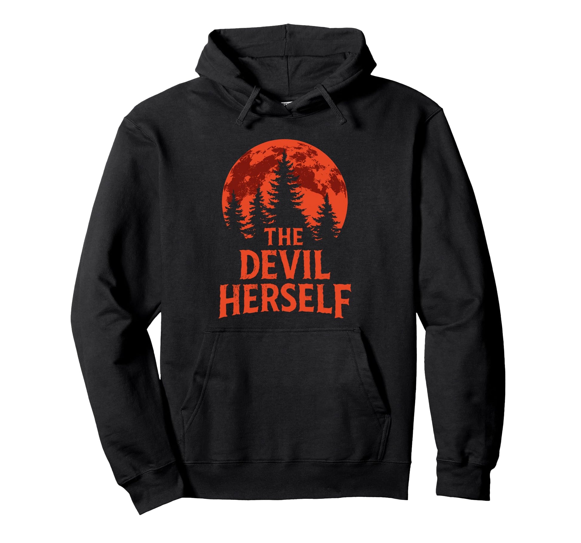 Devil Herself Occult Dark Feminine Hoodie - Graphic Print for Adults - T-Shirt, Sweatshirt, Hoodie