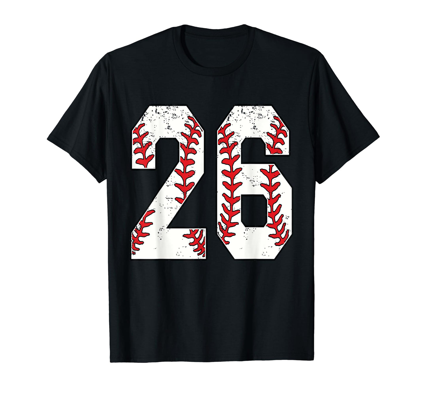 26 Number Baseball 26 Jersey Number T-Shirt - Custom Art Print Men Women - T-Shirt, Sweatshirt, Hoodie