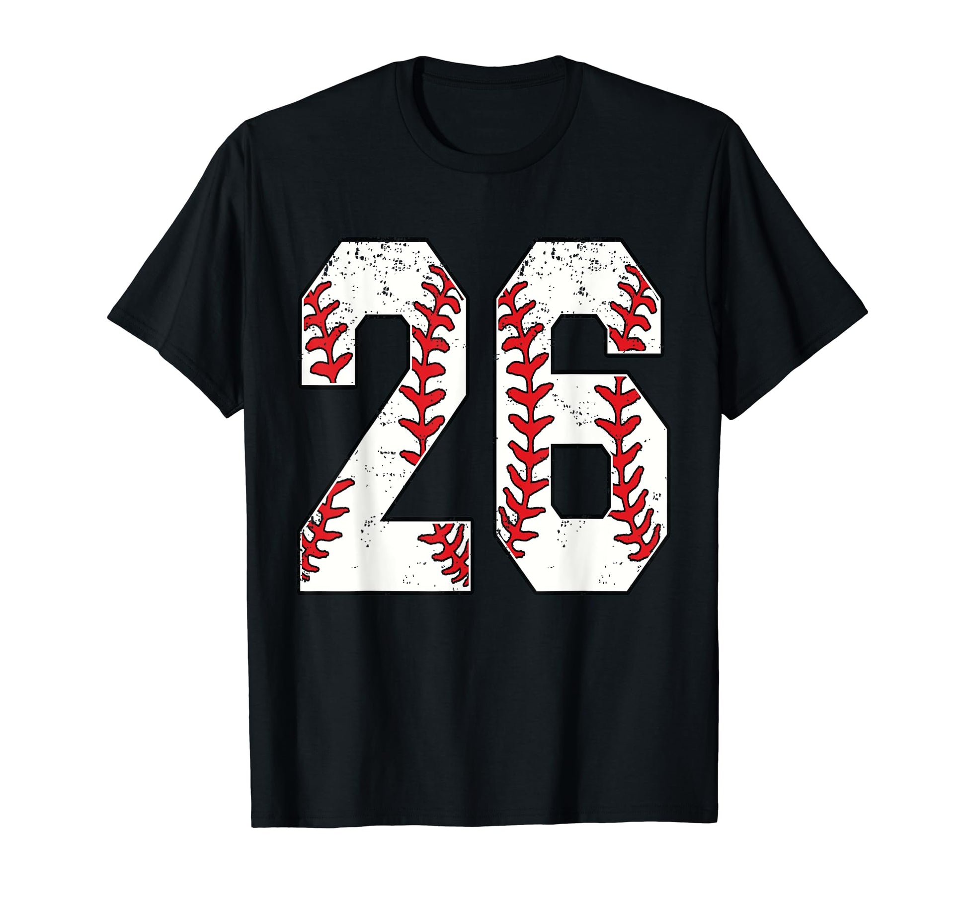 26 Number Baseball 26 Jersey Number T-Shirt - Custom Art Print Men Women - T-Shirt, Sweatshirt, Hoodie