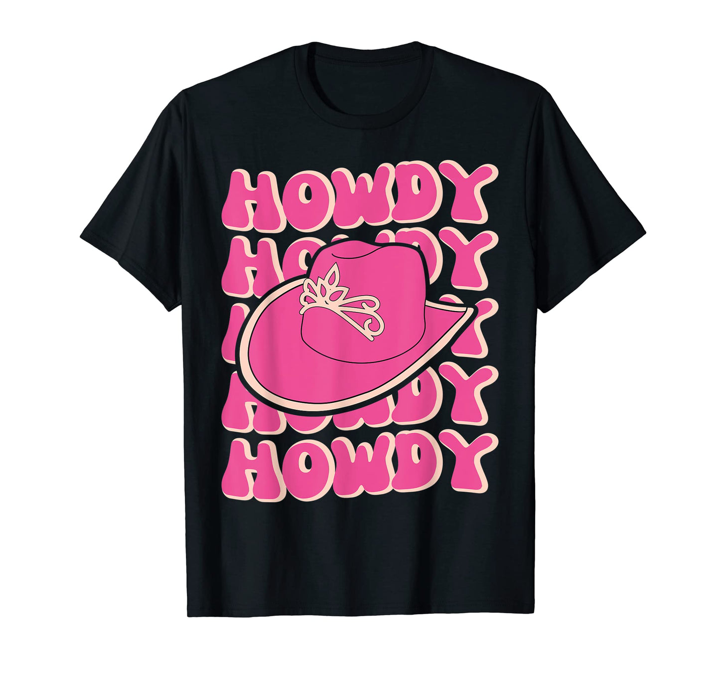 Rodeo White Howdy Western Cowboy T-Shirt - Casual Everyday Wear Men Women - T-Shirt, Sweatshirt, Hoodie