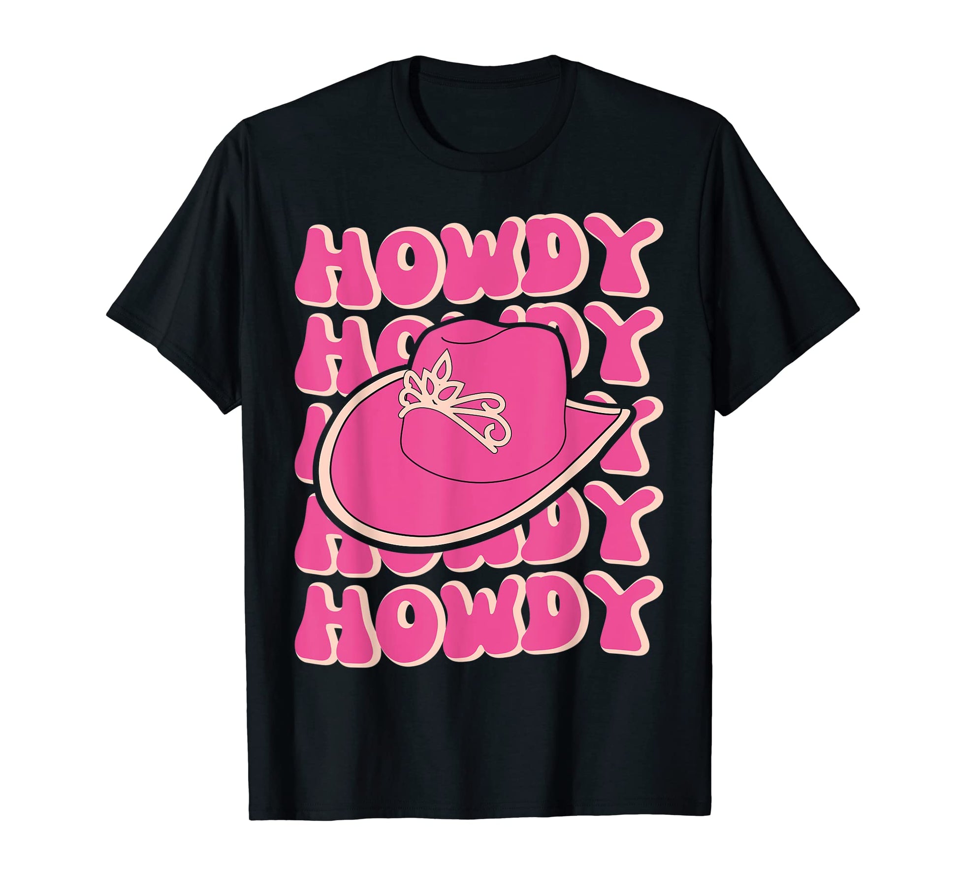 Rodeo White Howdy Western Cowboy T-Shirt - Casual Everyday Wear Men Women - T-Shirt, Sweatshirt, Hoodie