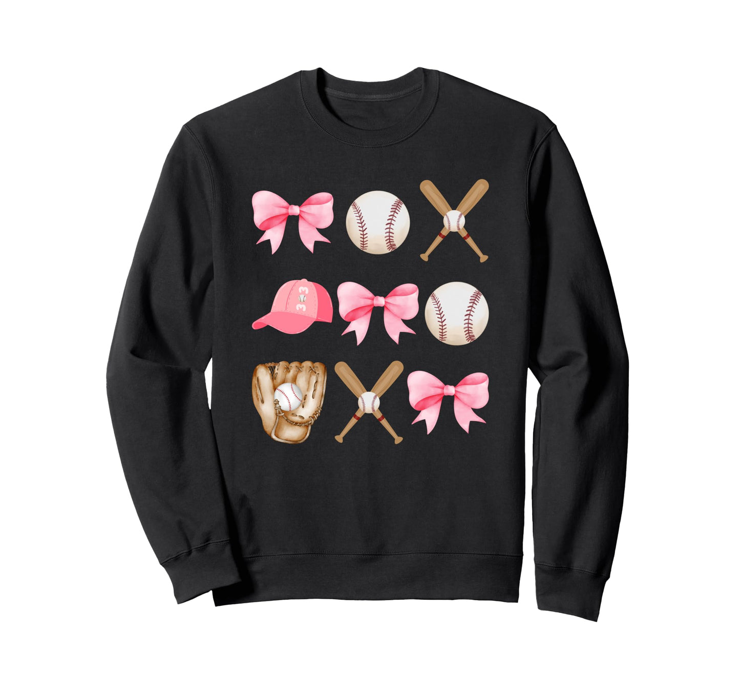 Baseball Mom Coquette Mothers Day Sweatshirt - Unique Graphic Men Women - T-Shirt, Sweatshirt, Hoodie