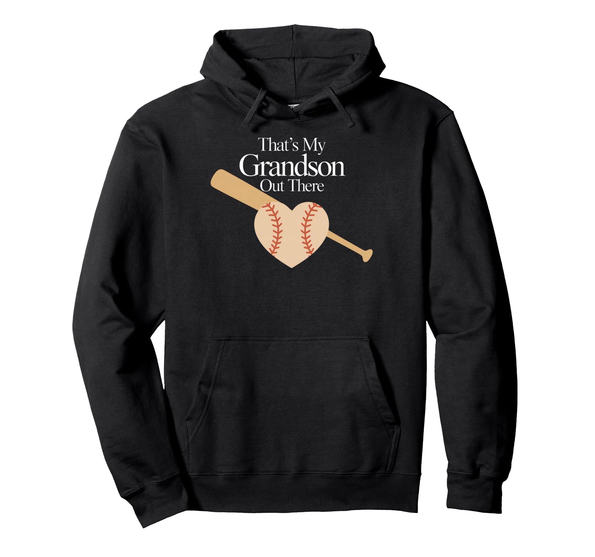 Thats My Grandson Out There Baseball Hoodie - Novelty Apparel for Adults - T-Shirt, Sweatshirt, Hoodie