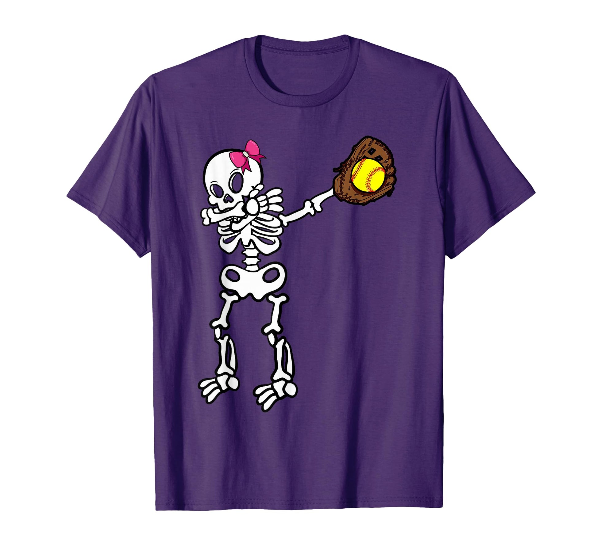 Softball Skeleton Dabbing Player T-Shirt - Streetwear Style Unisex - T-Shirt, Sweatshirt, Hoodie