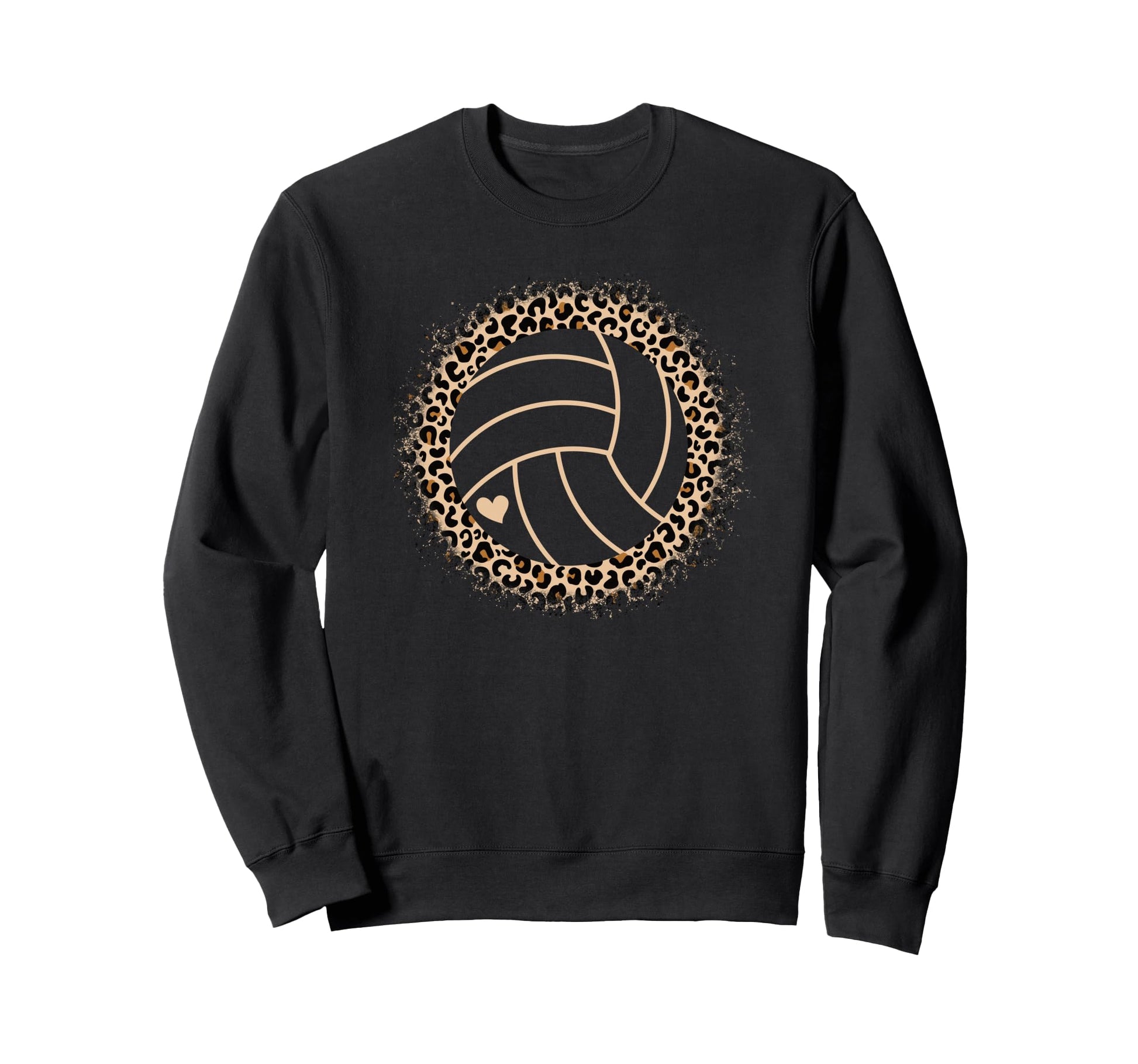 Volleyball Leopard Volleyball Sweatshirt - Casual Everyday Wear for Adults - T-Shirt, Sweatshirt, Hoodie