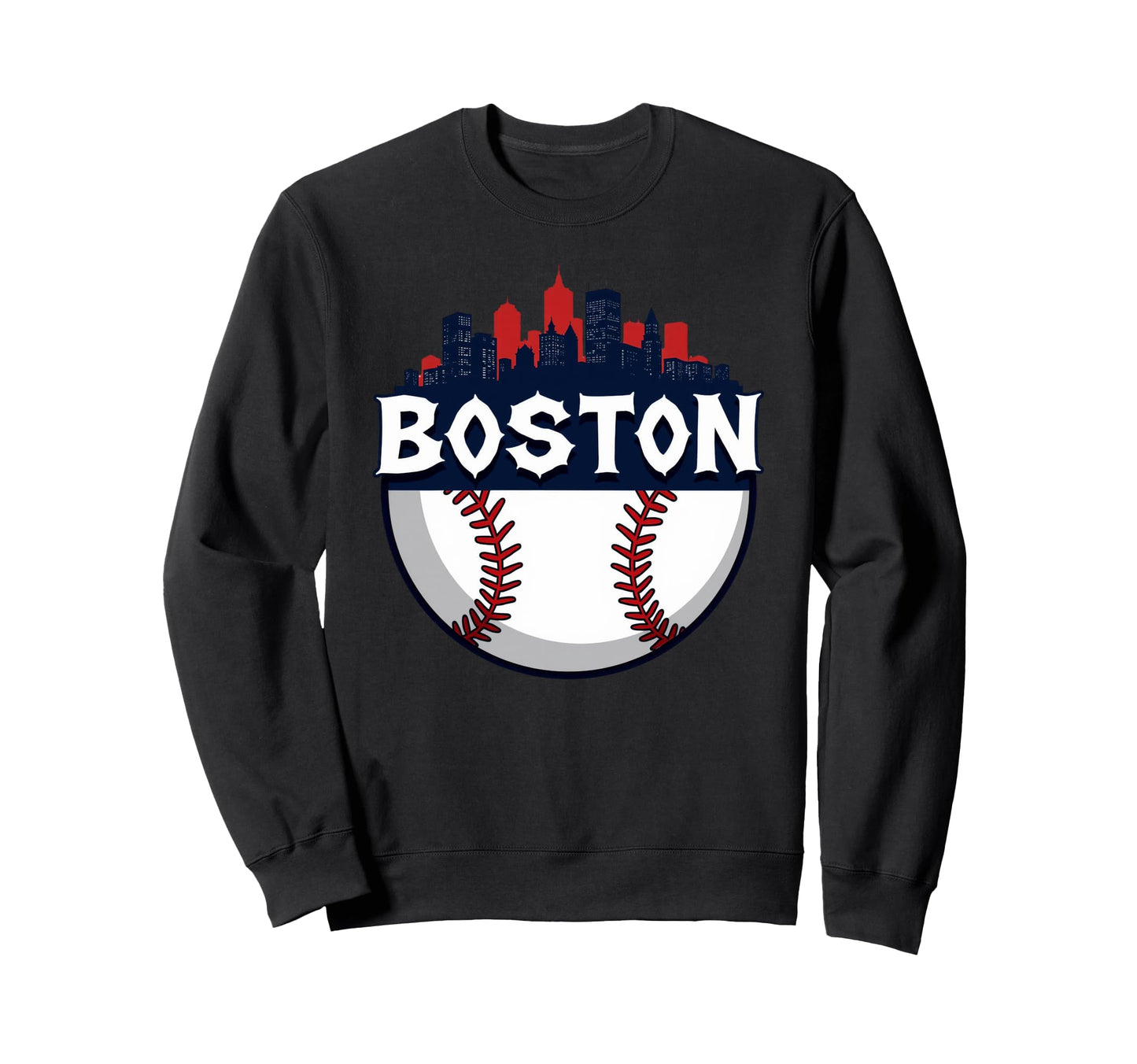 Boston Baseball Baseball Fan Lover Sweatshirt - Unique Graphic Unisex - T-Shirt, Sweatshirt, Hoodie