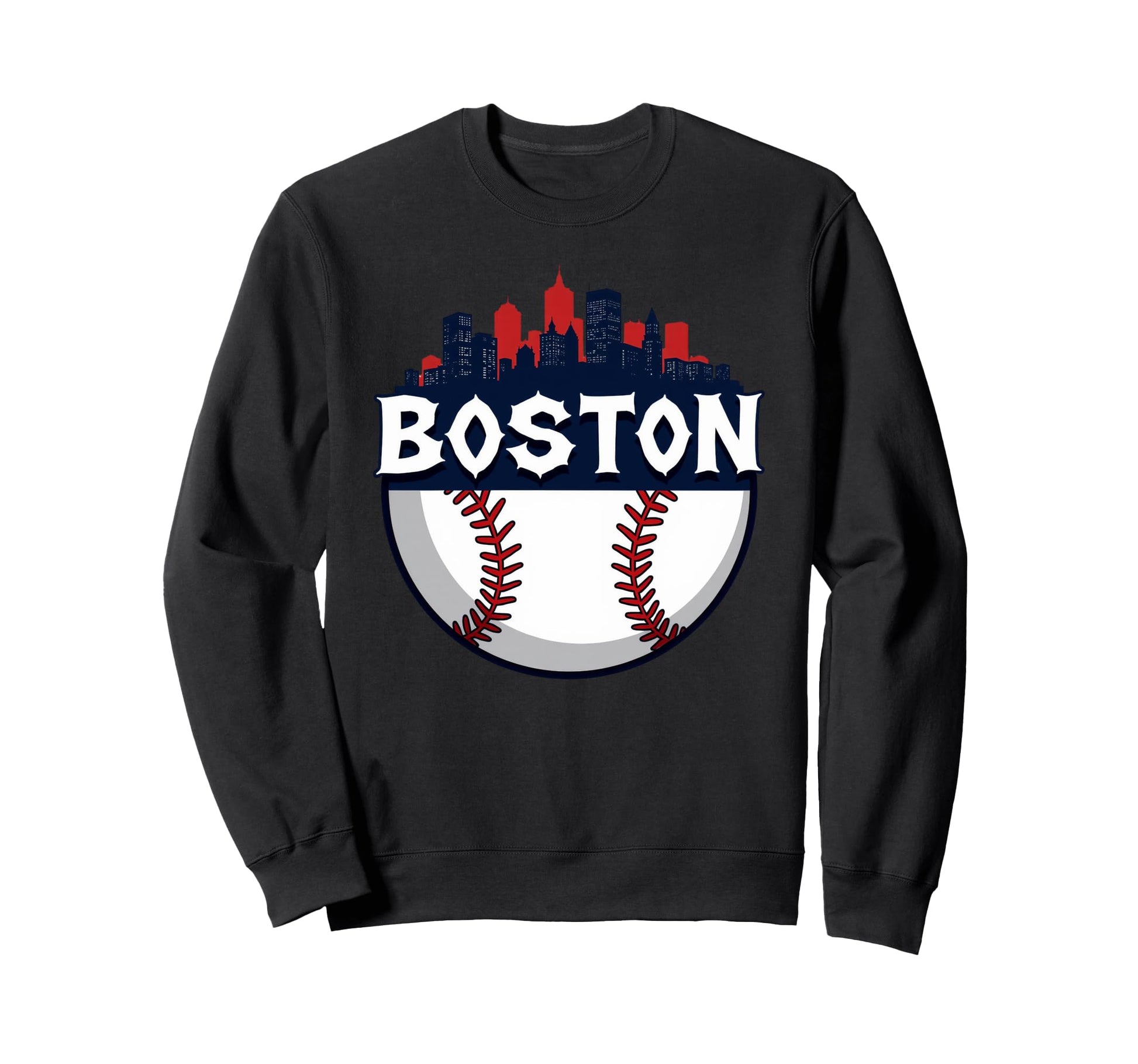 Boston Baseball Baseball Fan Lover Sweatshirt - Unique Graphic Unisex - T-Shirt, Sweatshirt, Hoodie