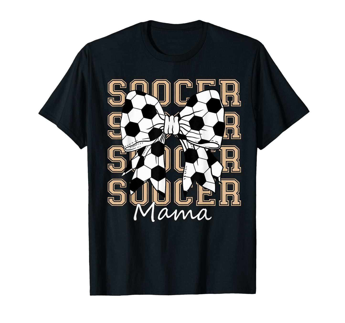 Soocer Mama Coquette Bow Game Day Baseball T-Shirt - Graphic Print Unisex - T-Shirt, Sweatshirt, Hoodie