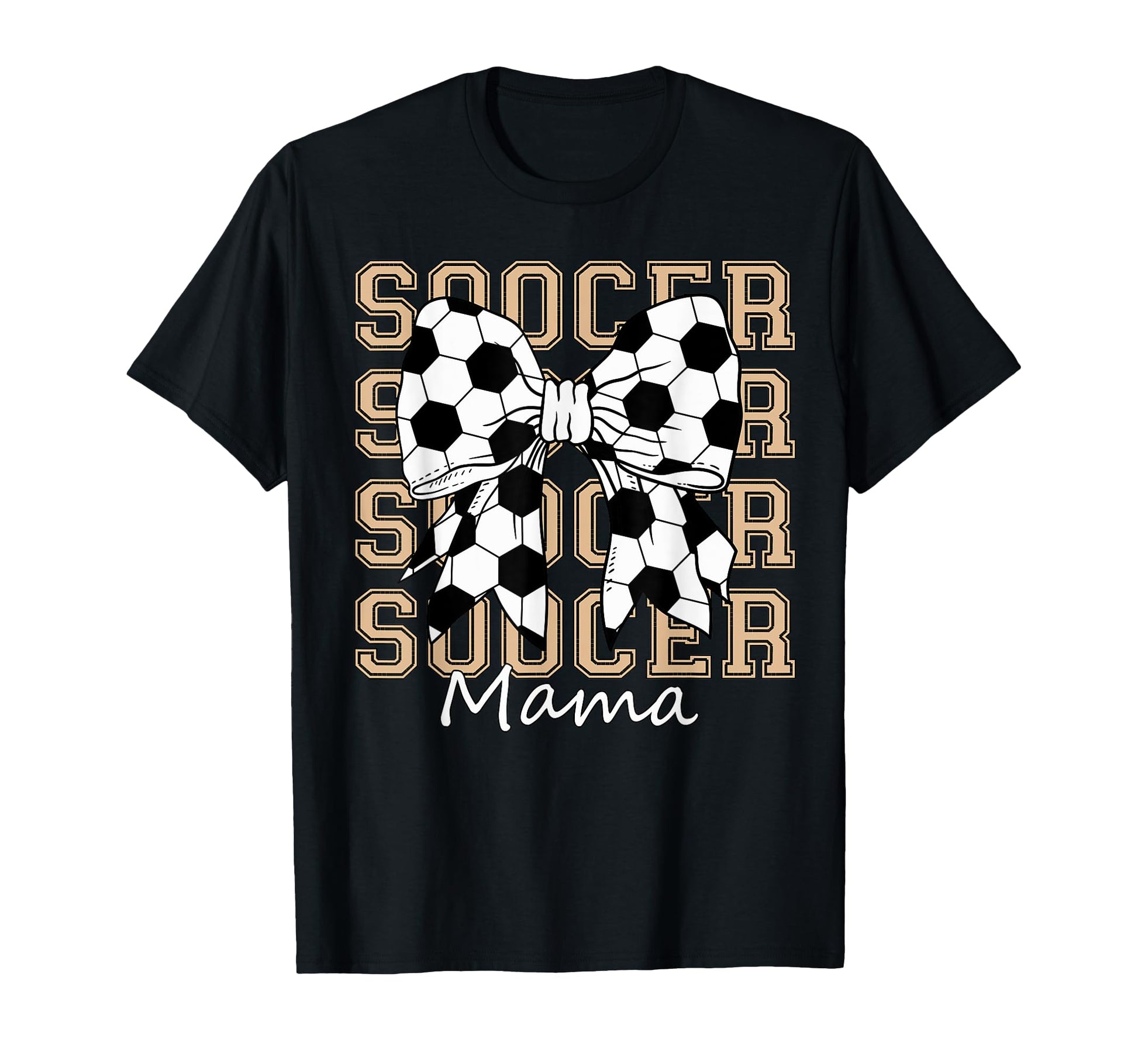 Soocer Mama Coquette Bow Game Day Baseball T-Shirt - Graphic Print Unisex - T-Shirt, Sweatshirt, Hoodie