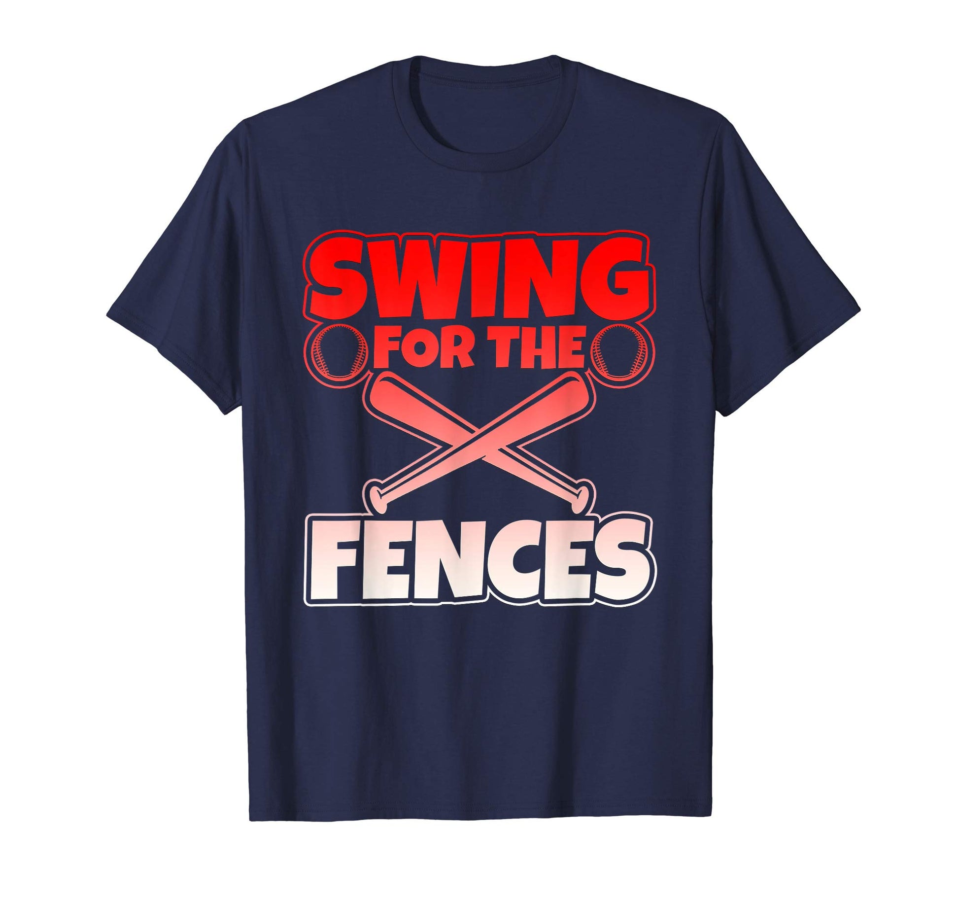 Swing Fences Ball T-Shirt - Minimalist Print Unisex - T-Shirt, Sweatshirt, Hoodie