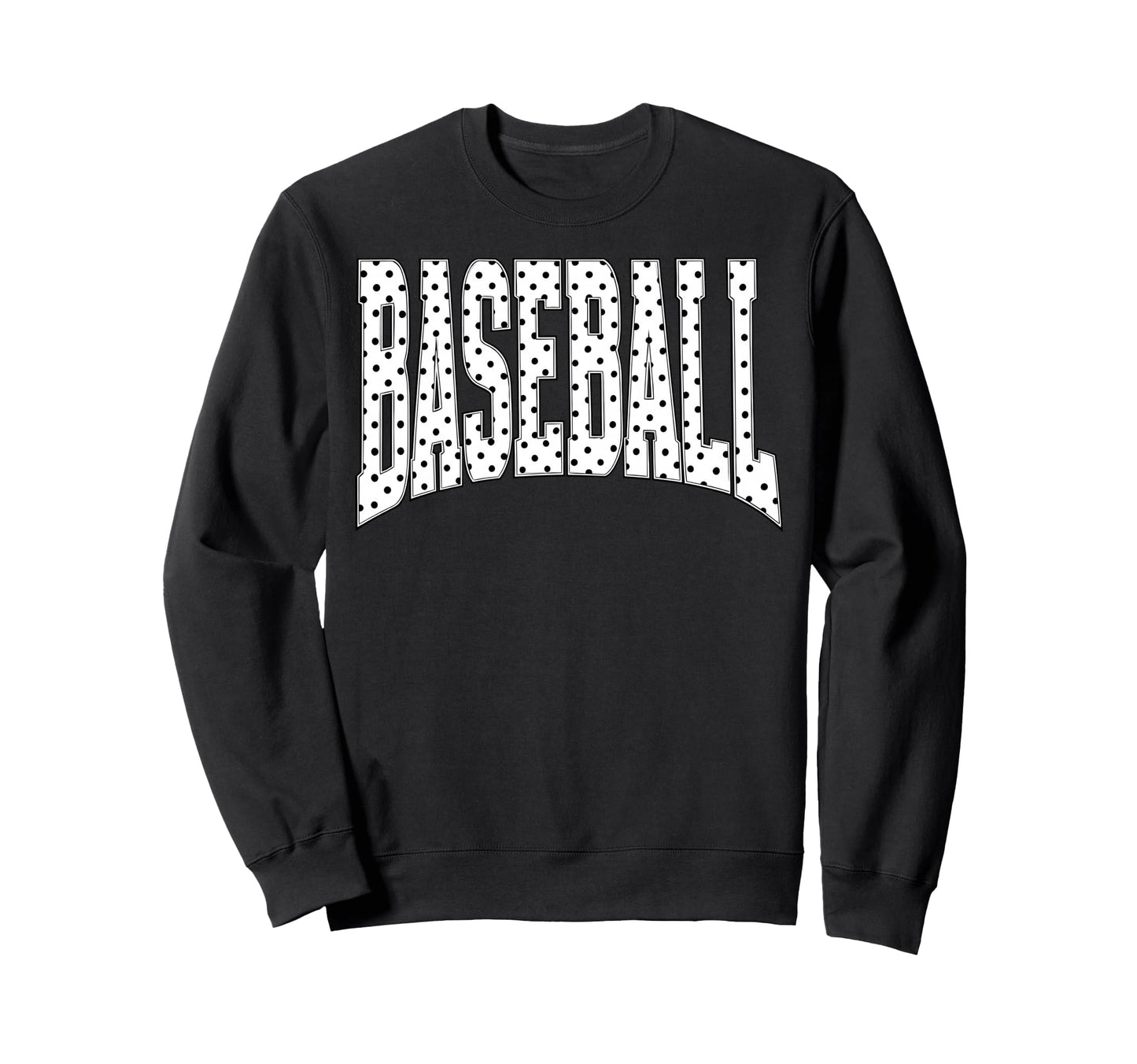 Baseball Polka Dot Team Spirit Sweatshirt - Graphic Print for Adults - T-Shirt, Sweatshirt, Hoodie