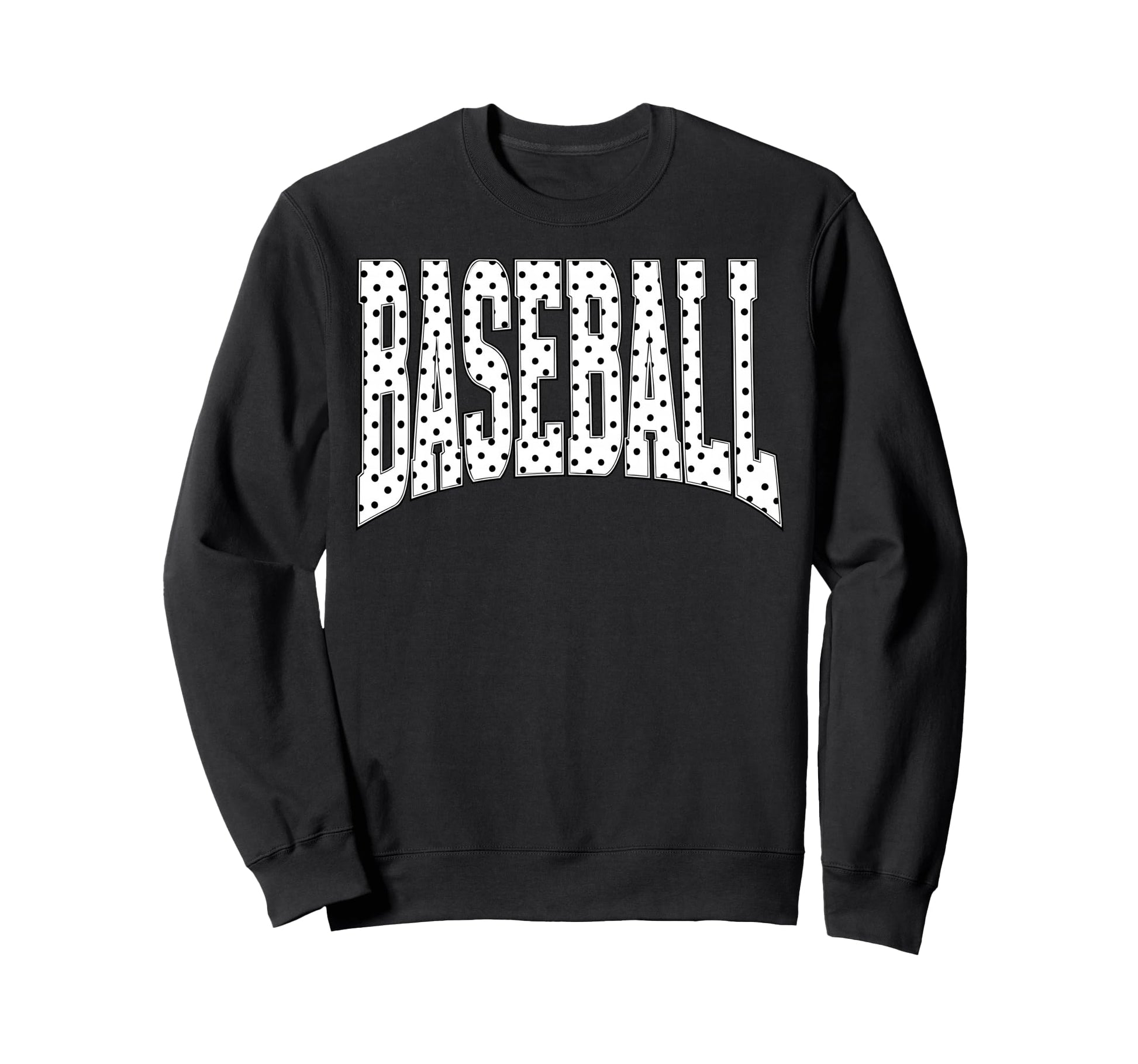Baseball Polka Dot Team Spirit Sweatshirt - Graphic Print for Adults - T-Shirt, Sweatshirt, Hoodie