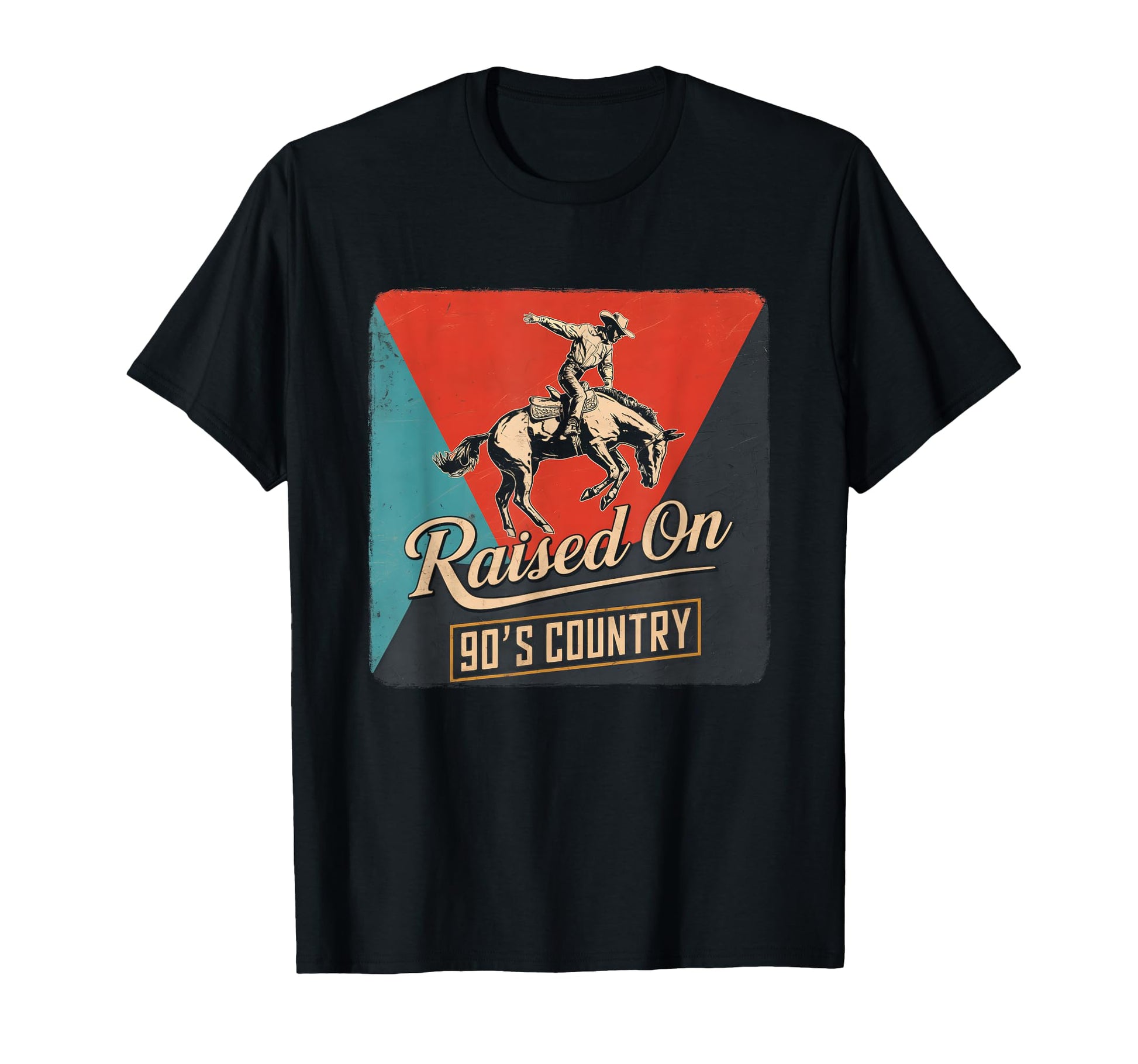 Raised 90S Country Music Western T-Shirt - Trendy Graphic Men Women - T-Shirt, Sweatshirt, Hoodie