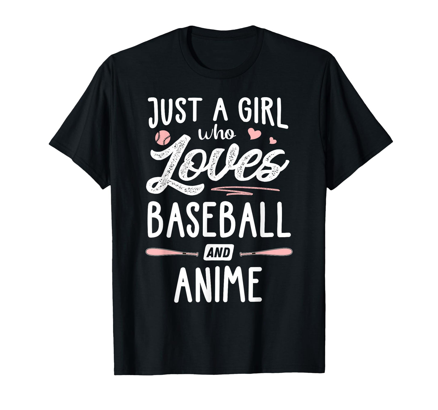 Just Who Loves Baseball And Anime T-Shirt - Casual Everyday Wear Men Women - T-Shirt, Sweatshirt, Hoodie
