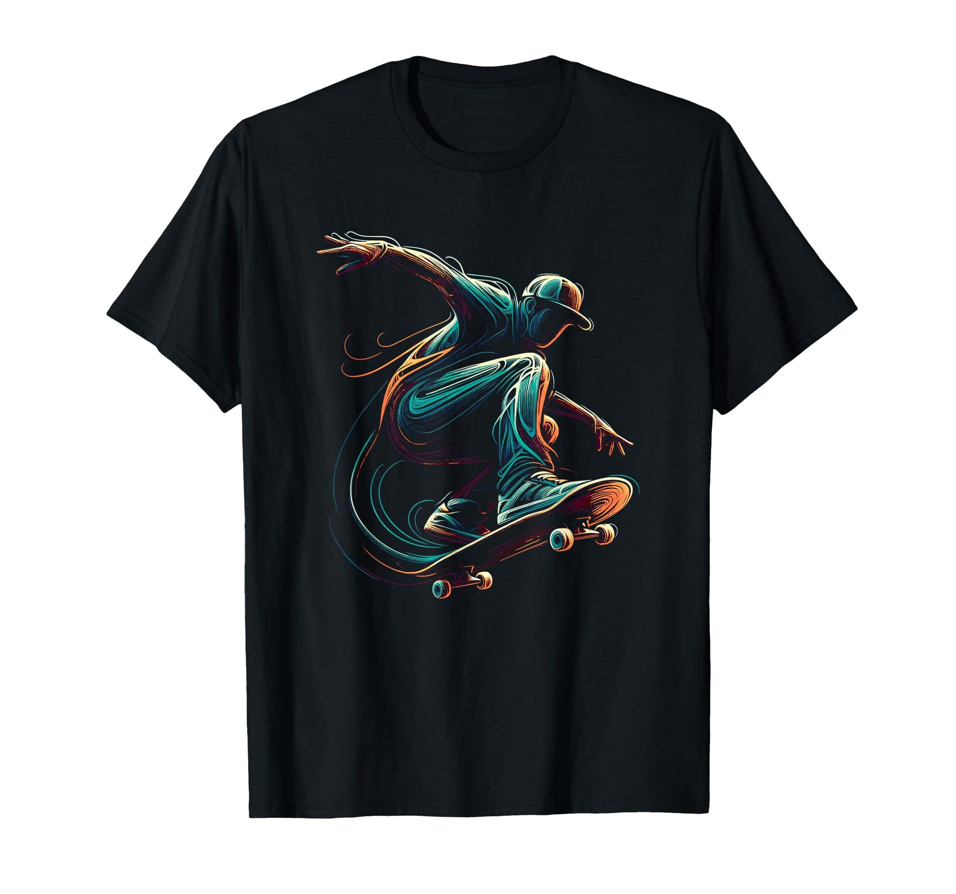 Skateboarder Skater Spirit Artwork Skate T-Shirt - Streetwear Style Unisex - T-Shirt, Sweatshirt, Hoodie