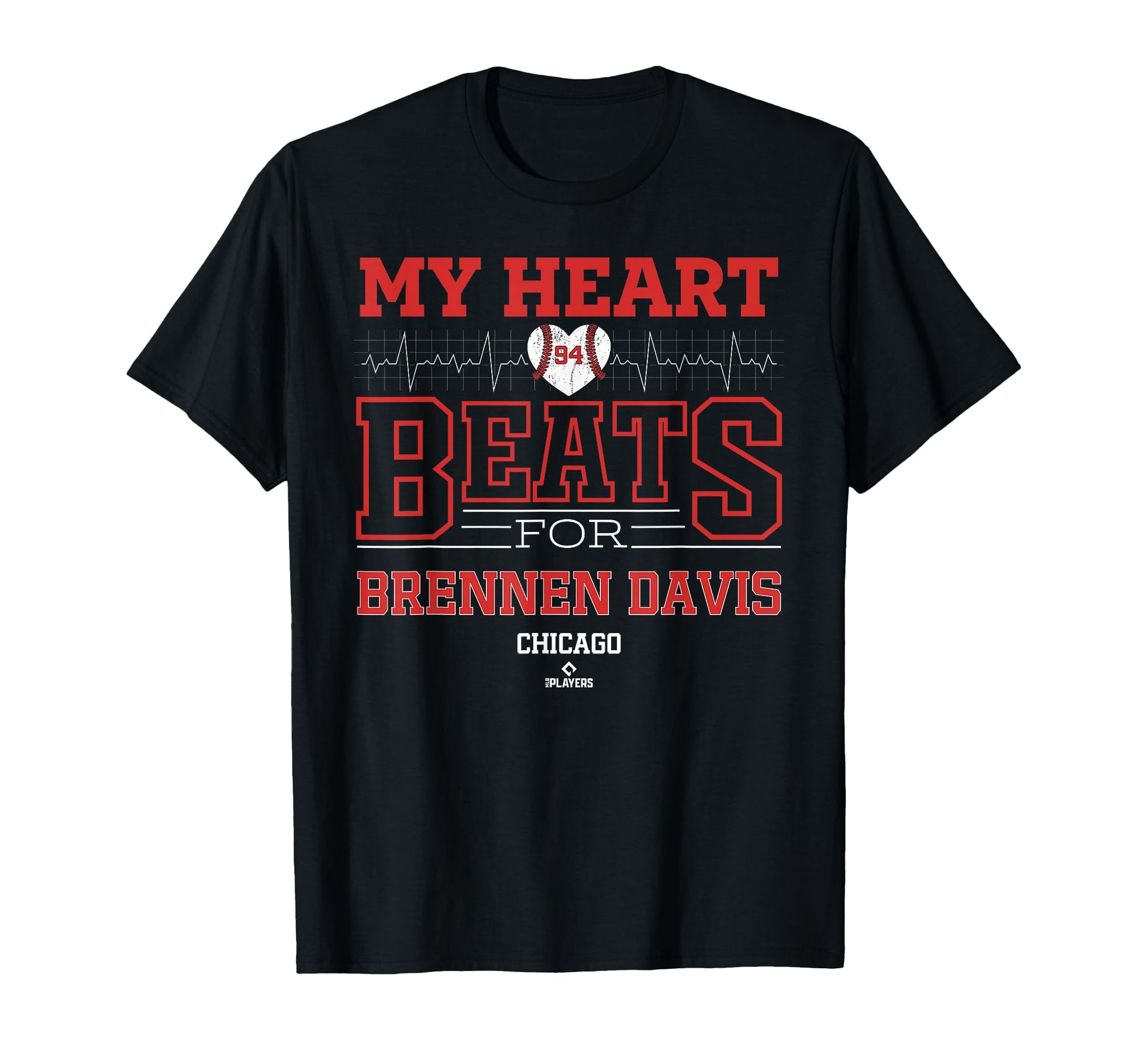 My Heart Beats Brennen Davis Chicago T-Shirt - Graphic Print for Adults - T-Shirt, Sweatshirt, Hoodie