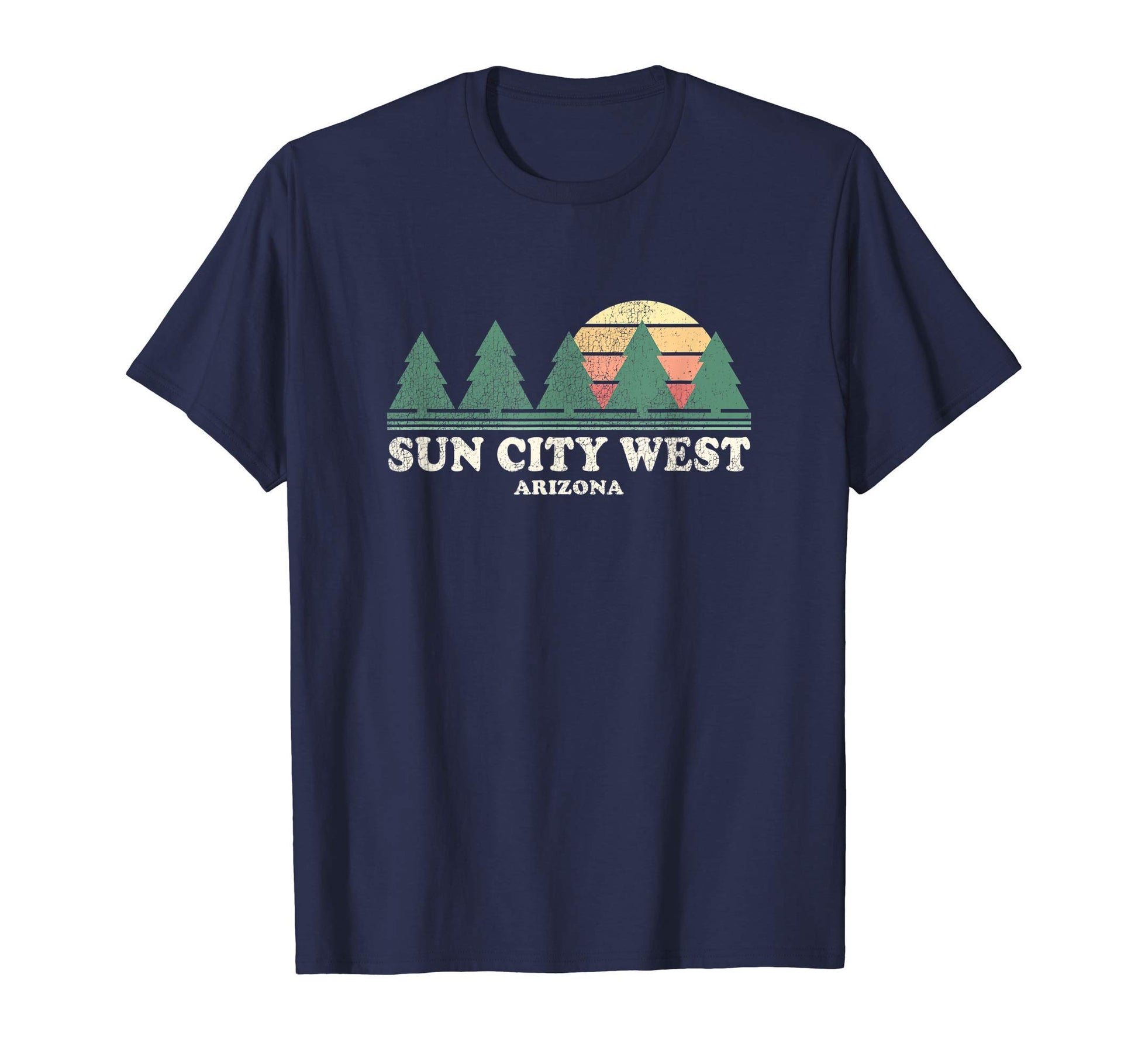 Sun City West Az Throwback 70S T-Shirt - Casual Everyday Wear Unisex - T-Shirt, Sweatshirt, Hoodie