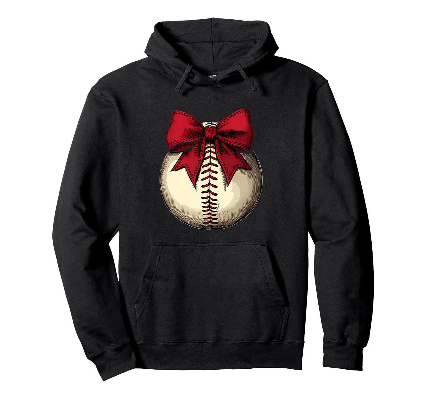 Baseball Coquette Bow Baseball Player Hoodie - Streetwear Style Men Women - T-Shirt, Sweatshirt, Hoodie