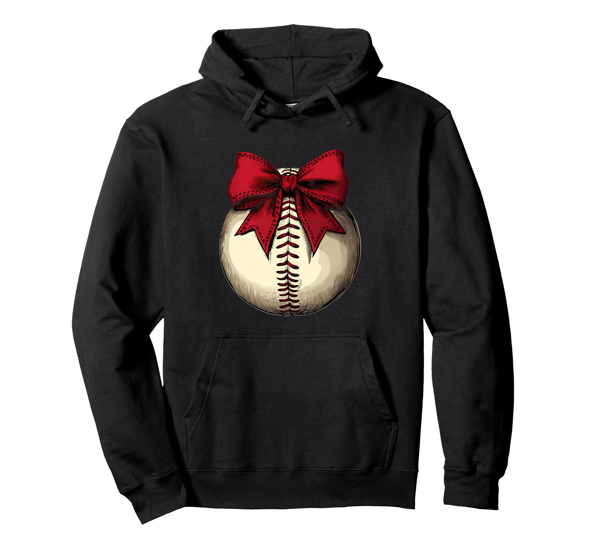 Baseball Coquette Bow Baseball Player Hoodie - Streetwear Style Men Women - T-Shirt, Sweatshirt, Hoodie