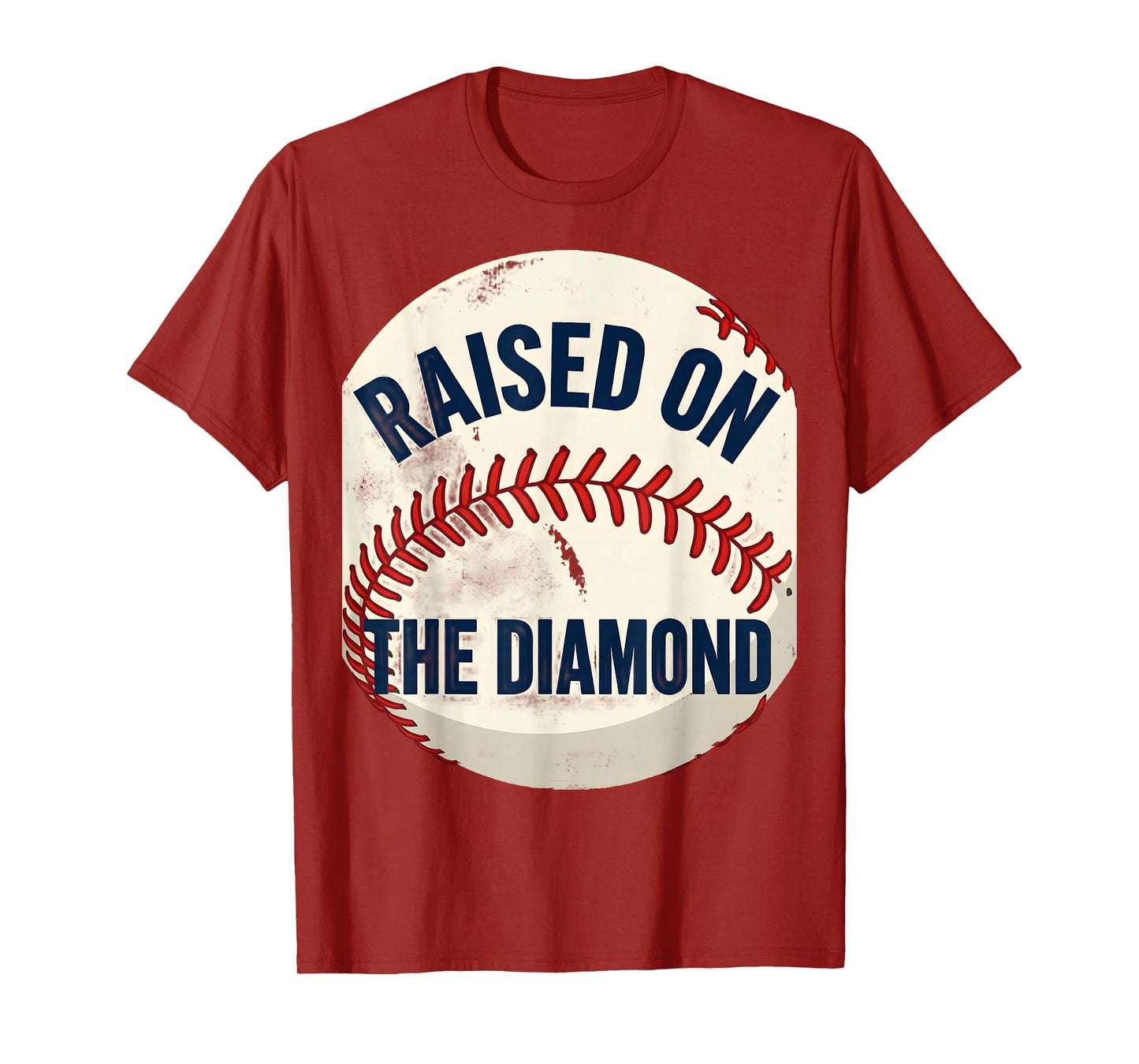 Raised Diamond Baseball Lover T-Shirt - Minimalist Print for Adults - T-Shirt, Sweatshirt, Hoodie