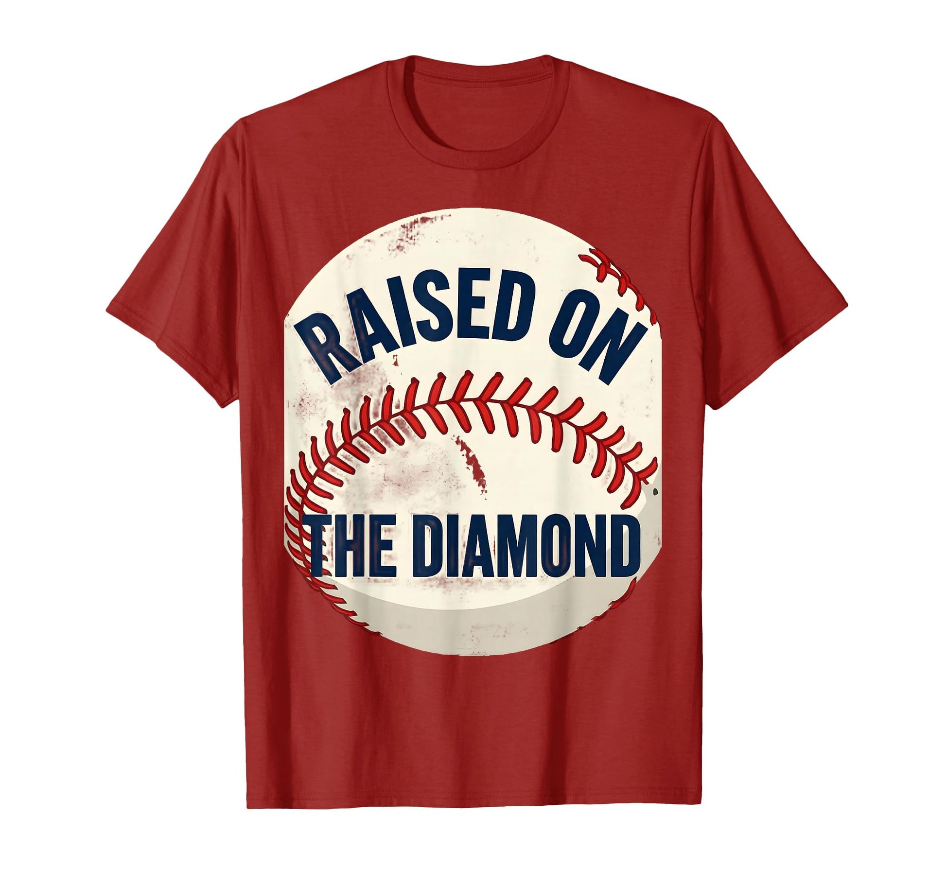 Raised Diamond Baseball Lover T-Shirt - Minimalist Print for Adults - T-Shirt, Sweatshirt, Hoodie
