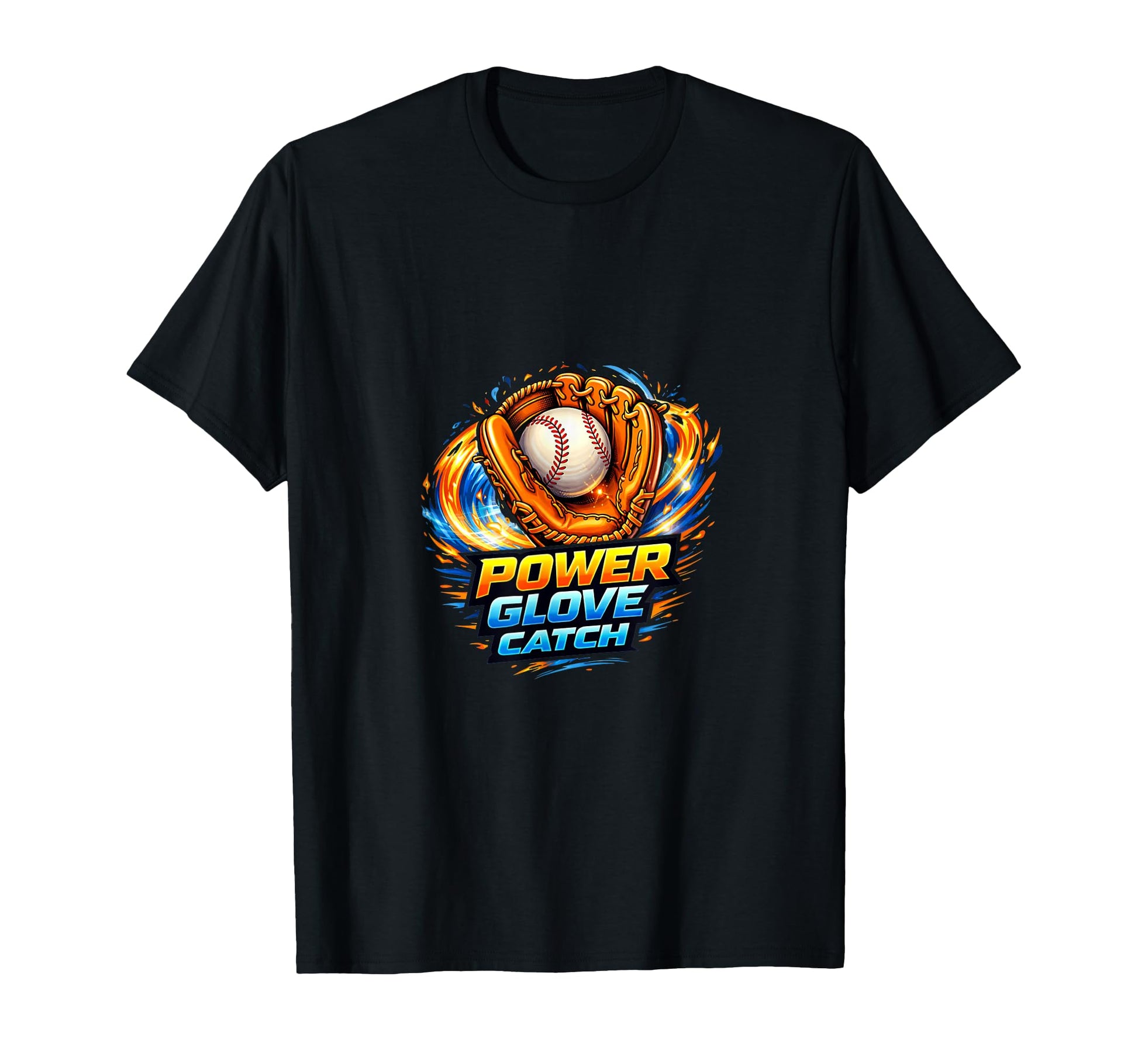 Power Glove Catch Baseball Defense T-Shirt - Aesthetic Graphic Unisex - T-Shirt, Sweatshirt, Hoodie