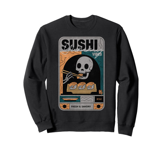 Aesthetic Streetwear Skull Sweatshirt - Aesthetic Graphic Unisex - T-Shirt, Sweatshirt, Hoodie