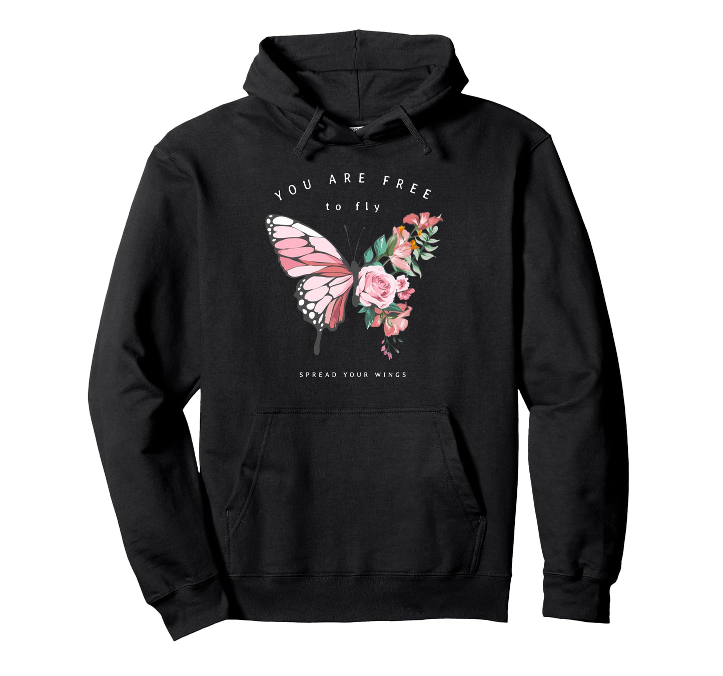 Butterfly Y2K Grunge Aesthetic Hoodie - Streetwear Style Men Women - T-Shirt, Sweatshirt, Hoodie