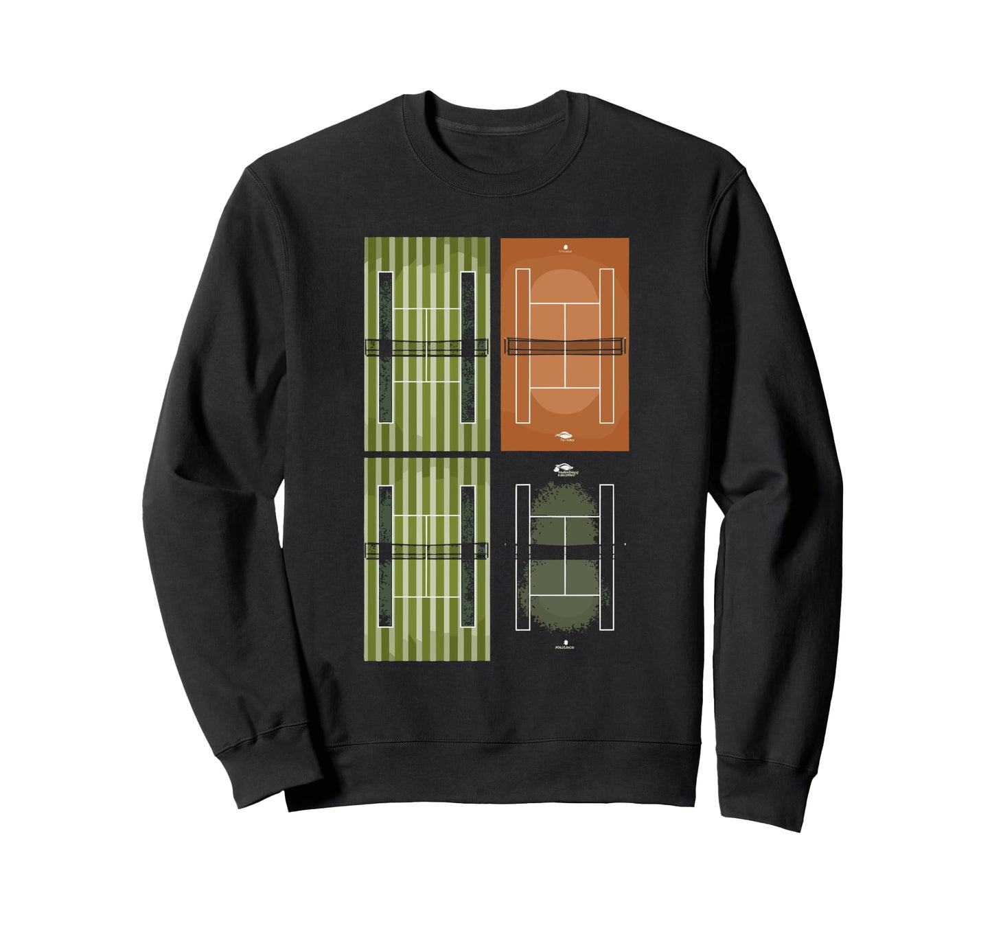 Grand Slam City Tennis Court Sweatshirt - Aesthetic Graphic Unisex - T-Shirt, Sweatshirt, Hoodie