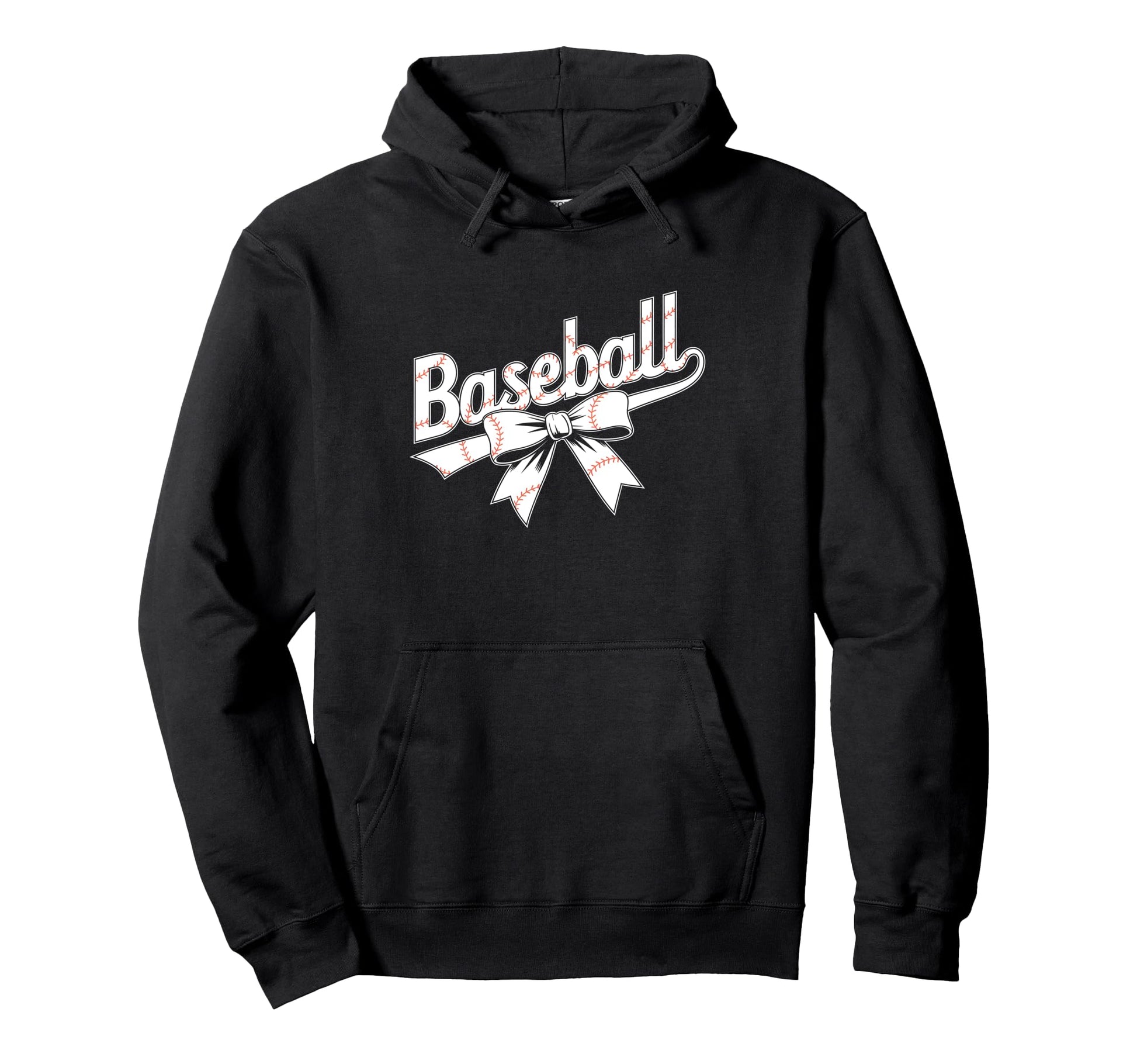 Checkered Coquette Bow Baseball Mom Hoodie - Minimalist Print Men Women - T-Shirt, Sweatshirt, Hoodie