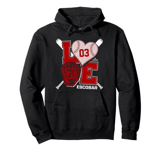 Alcides Escobar Is Love Washington Hoodie - Graphic Print for Adults - T-Shirt, Sweatshirt, Hoodie