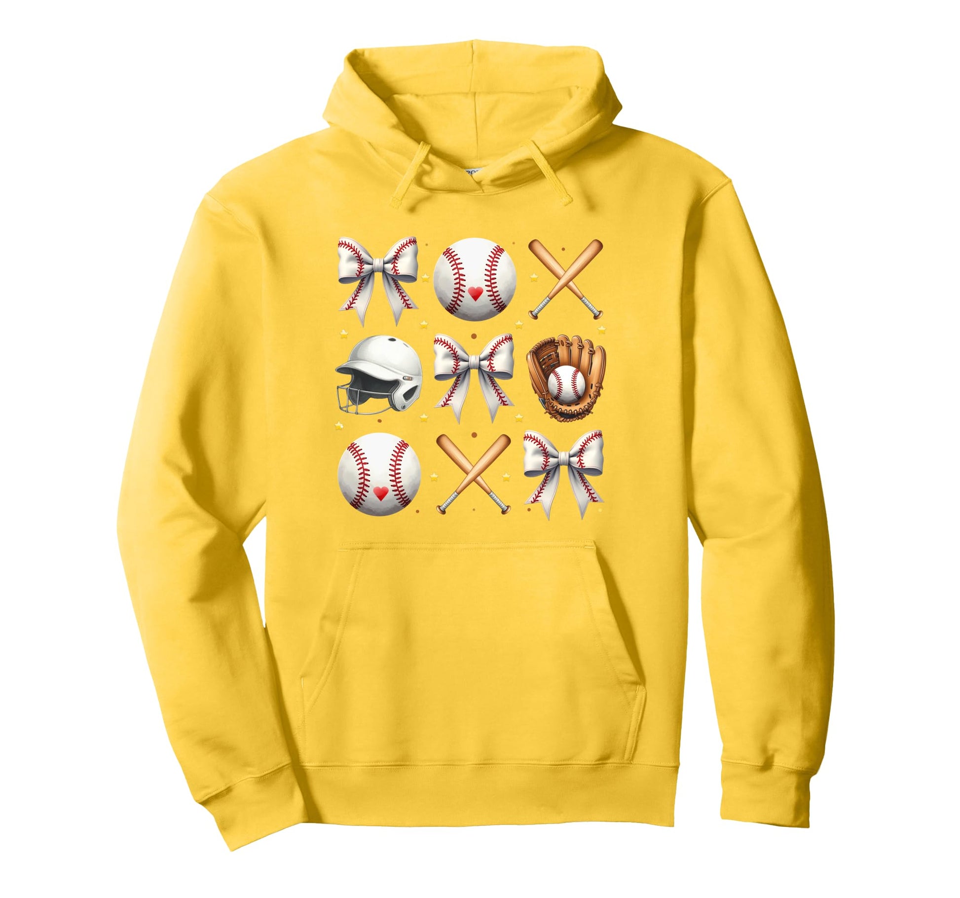 Baseball Coquette Bow Baseball Lovers Hoodie - Trendy Graphic Men Women - T-Shirt, Sweatshirt, Hoodie