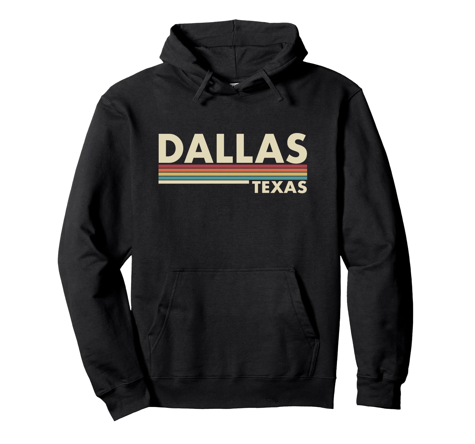 Dallas Texas Stripes Hoodie - Unique Graphic Unisex - T-Shirt, Sweatshirt, Hoodie