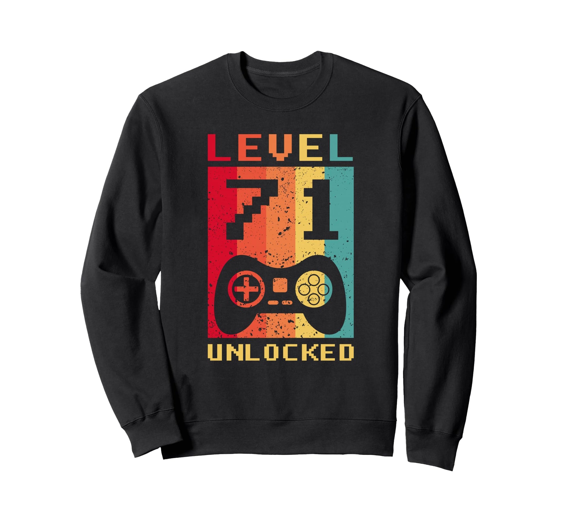 Level 71 Unlocked Gamer Controller Sweatshirt - Fun Novelty Design Unisex - T-Shirt, Sweatshirt, Hoodie