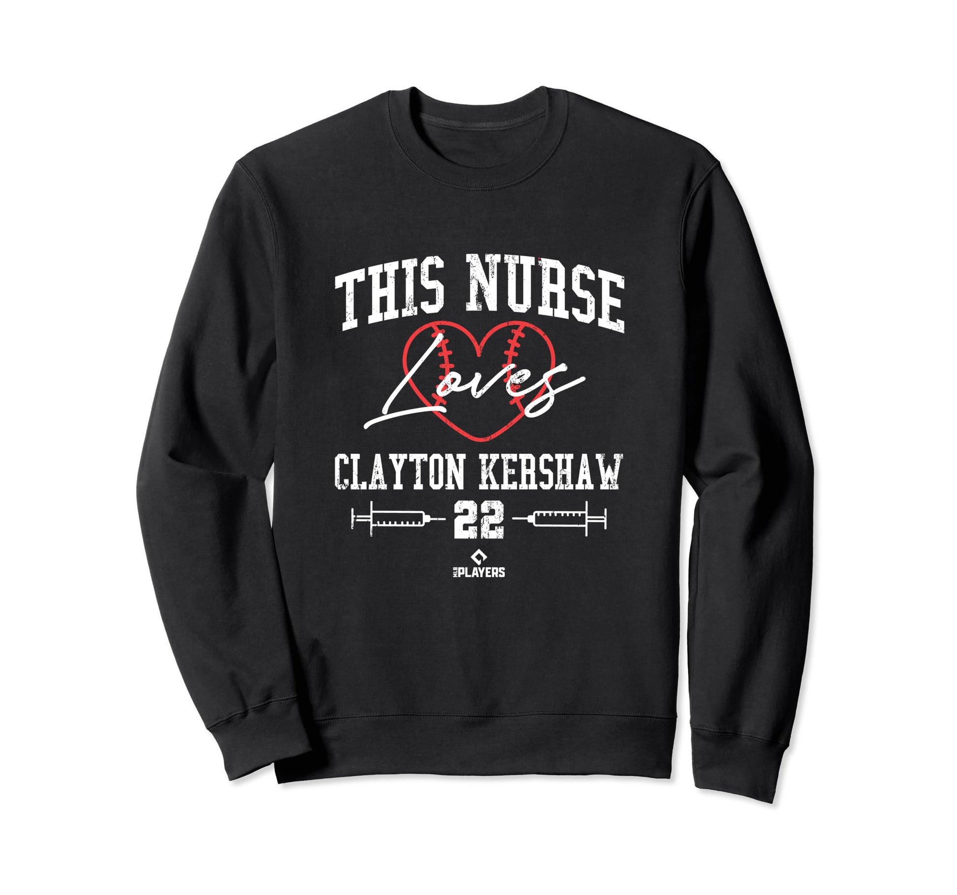 This Nurse Loves Clayton Kershaw Sweatshirt - Unique Graphic Men Women - T-Shirt, Sweatshirt, Hoodie