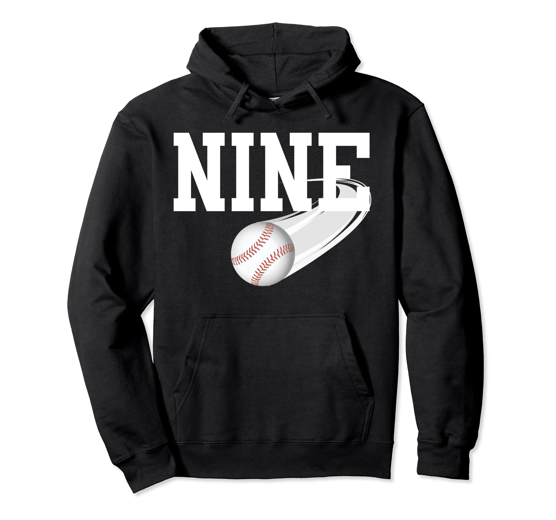 9Th Birthday Party Baseball 9 Year Old Hoodie - Custom Art Print Unisex - T-Shirt, Sweatshirt, Hoodie