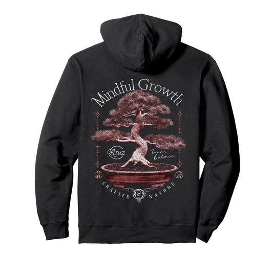 Back Y2K Streetwear Bonsai Hoodie - Fun Novelty Design Unisex - T-Shirt, Sweatshirt, Hoodie