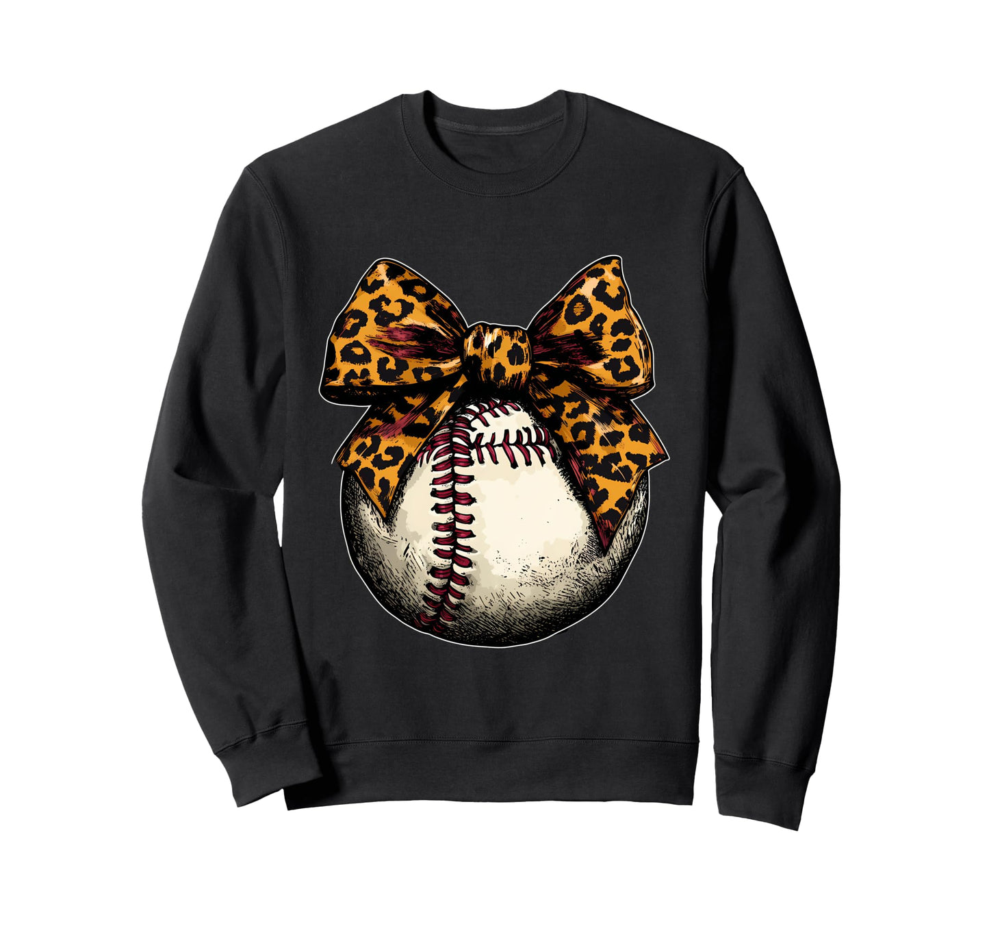 Baseball Coquette Bow Baseball Game Sweatshirt - Graphic Print for Adults - T-Shirt, Sweatshirt, Hoodie