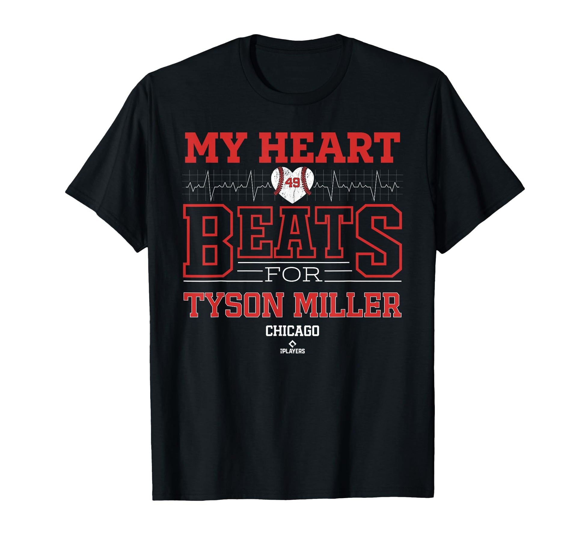 My Heart Beats Tyson Miller Chicago T-Shirt - Trendy Graphic for Adults - T-Shirt, Sweatshirt, Hoodie