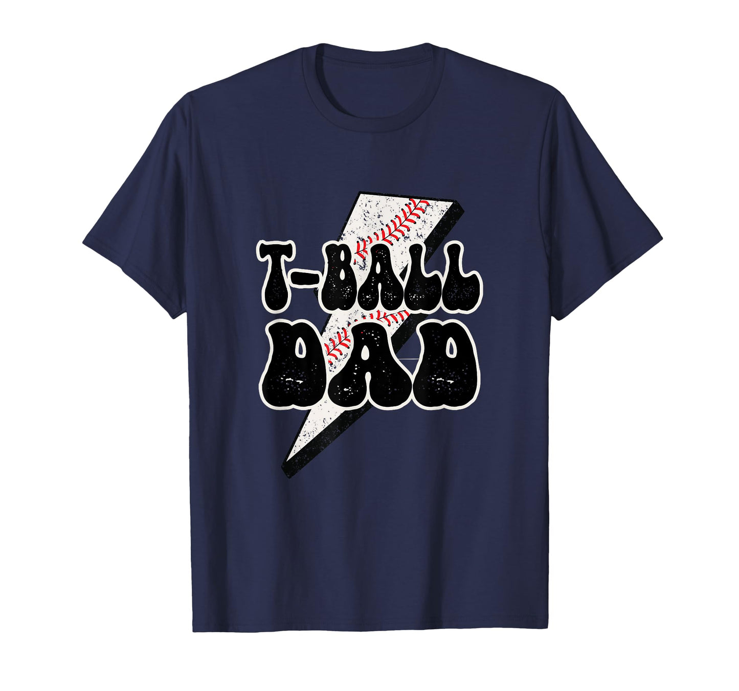 T Ball Dad Trendy Lightning Bolt T-Shirt - Minimalist Print Men Women - T-Shirt, Sweatshirt, Hoodie