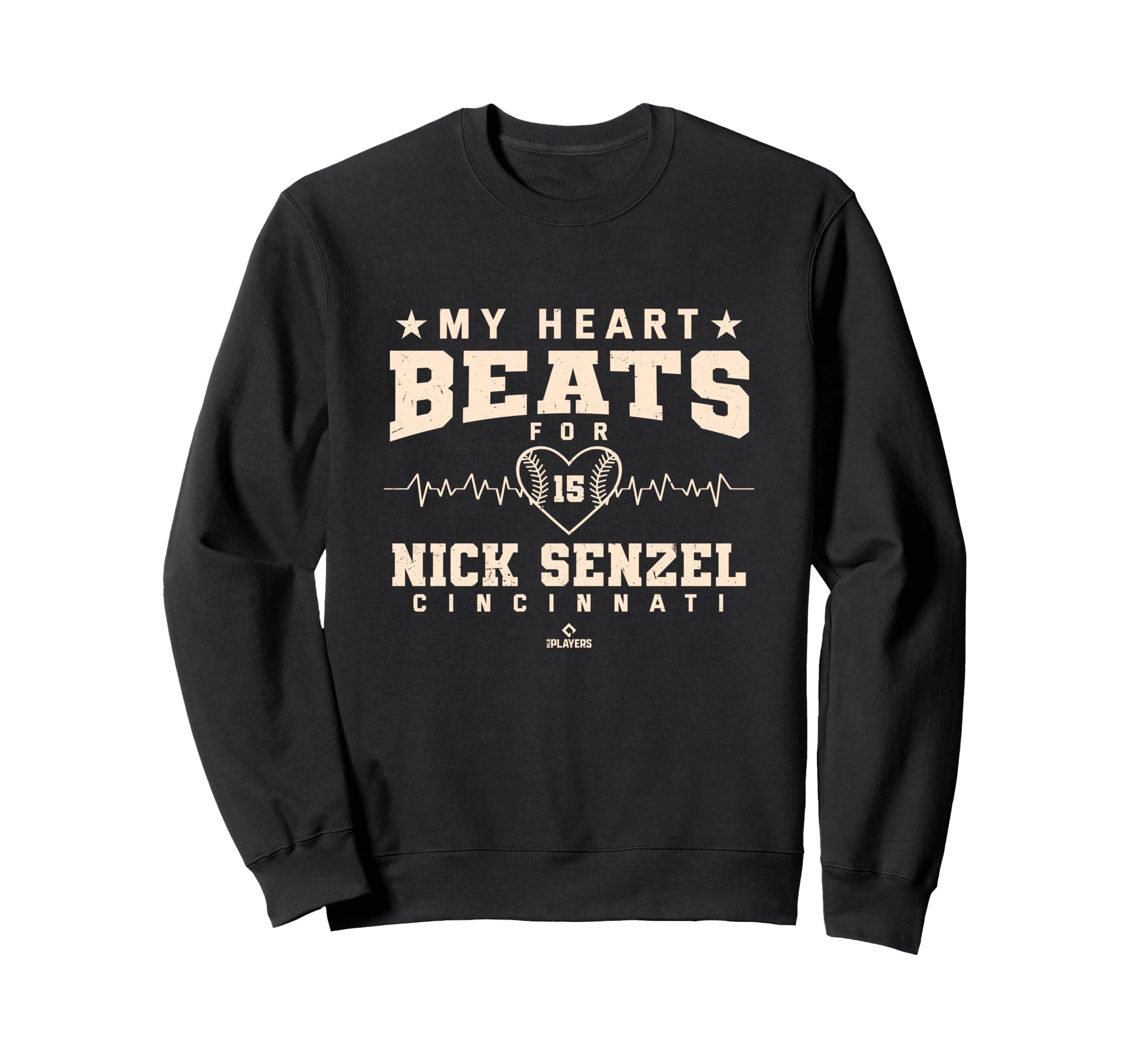 My Heart Beats Nick Senzel Baseball Fan Sweatshirt - Unique Graphic Unisex - T-Shirt, Sweatshirt, Hoodie
