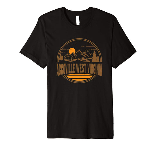 Accoville West Virginia State Gift T-Shirt - Graphic Print for Adults - T-Shirt, Sweatshirt, Hoodie